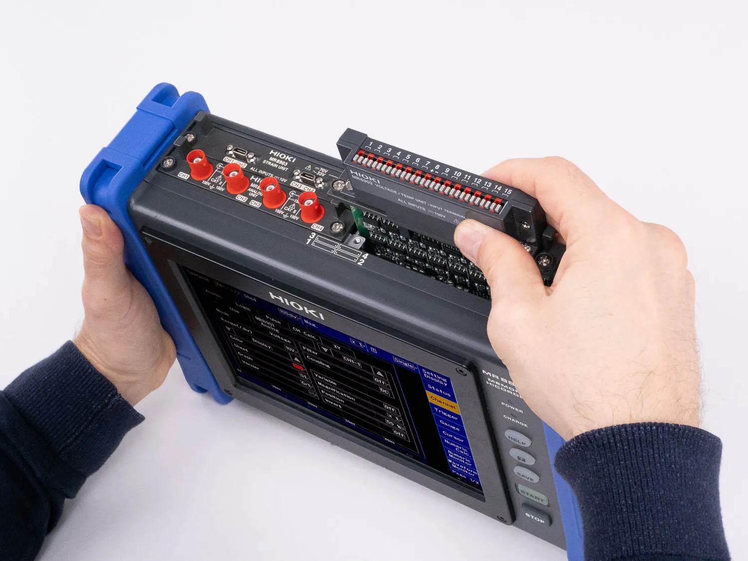 HIOKI MR8902 15 channel voltage temp module for MR8875 10 ms broken wire detection