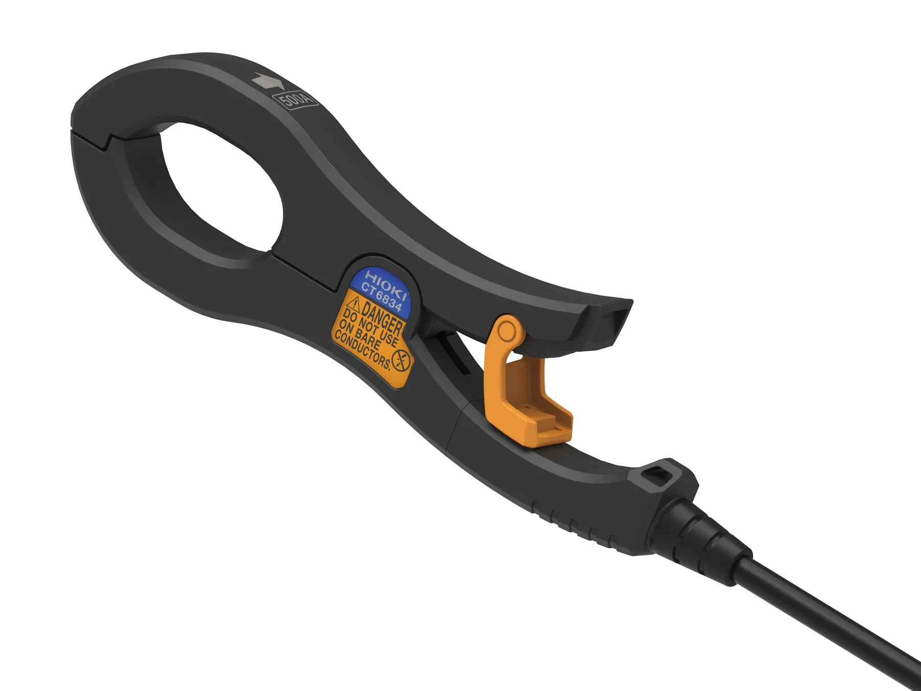 HIOKI CT6834-01 - Super-slim AC/DC high-accuracy Current Clamp, 500 A / 50 kHz, 10 m cable