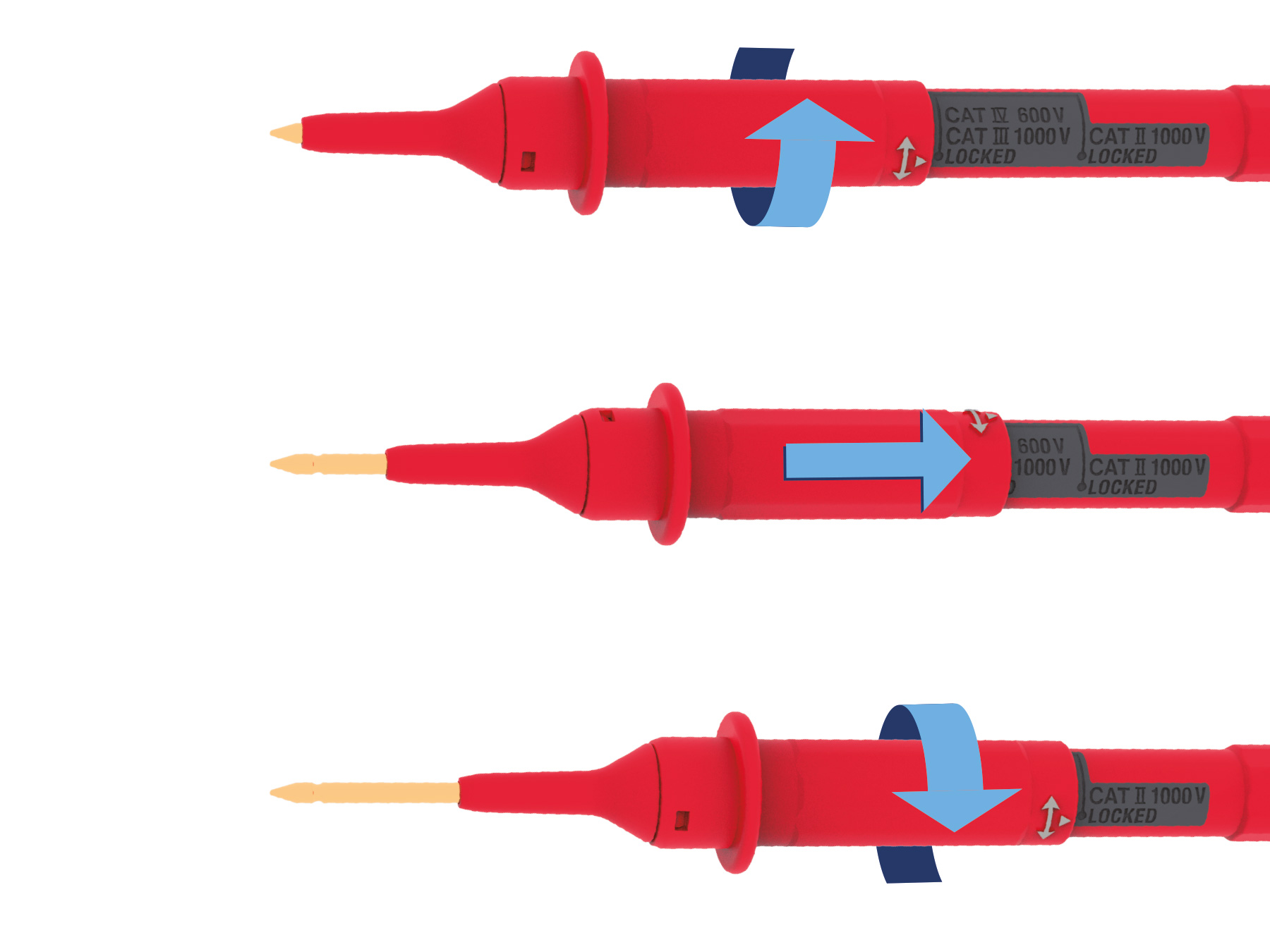 HIOKI L9300 Test Leads – with Integrated Safety Caps