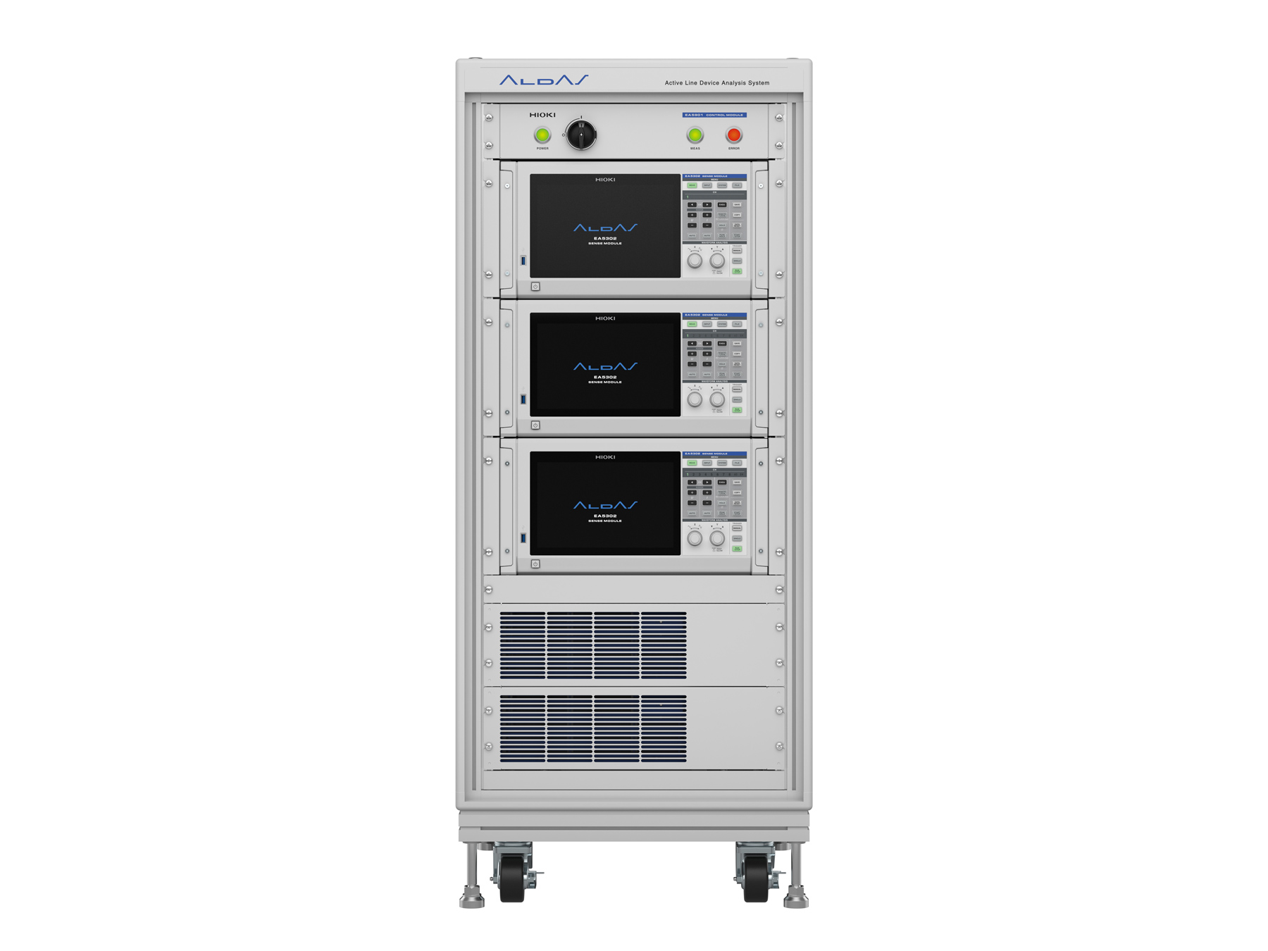 HIOKI ALDAS E eis measurement system for kW to MW class electrolysis and fuel cell stacks up to 10 kA