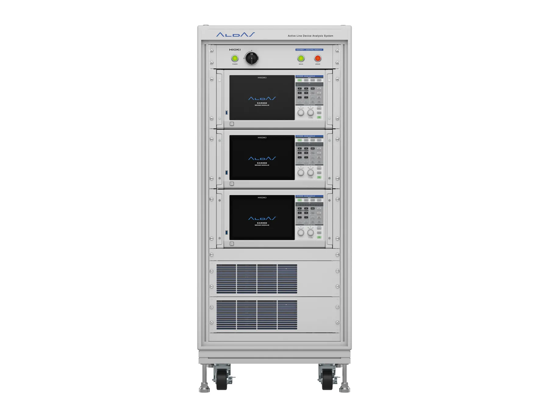 HIOKI ALDAS E eis measurement system for kW to MW class electrolysis and fuel cell stacks up to 10 kA