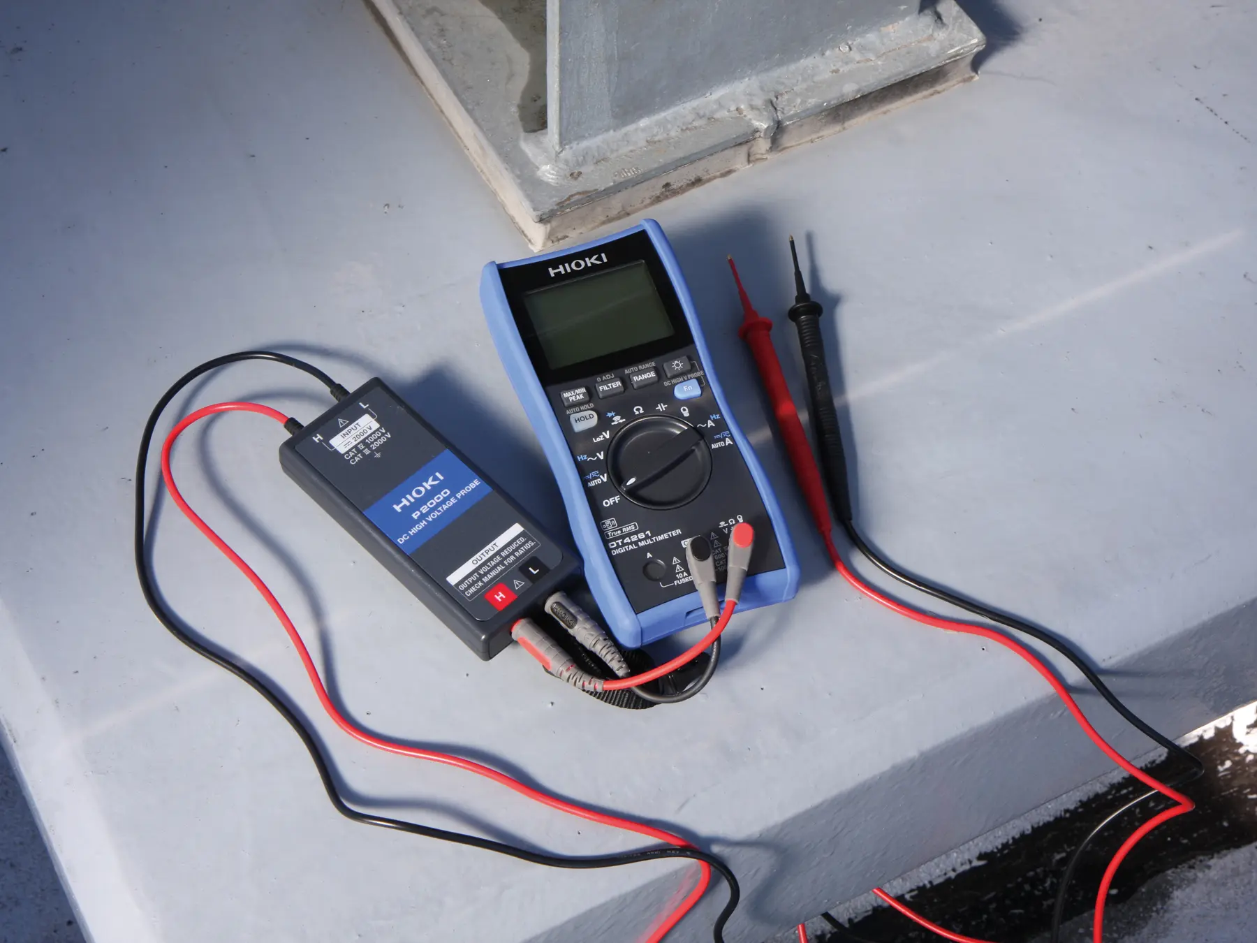 HIOKI L4943 connection cable set for p2000 red black color coding