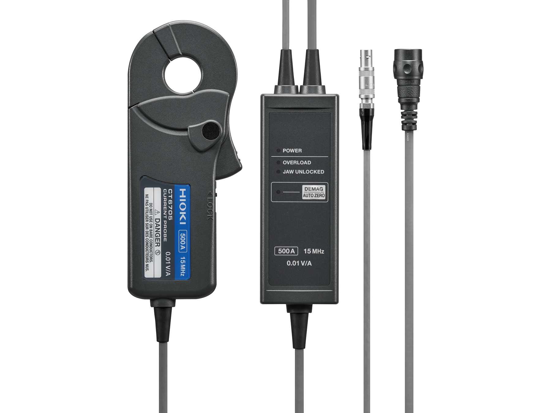 HIOKI CT6705 ac dc fluxgate current probe automatic zero adjustment