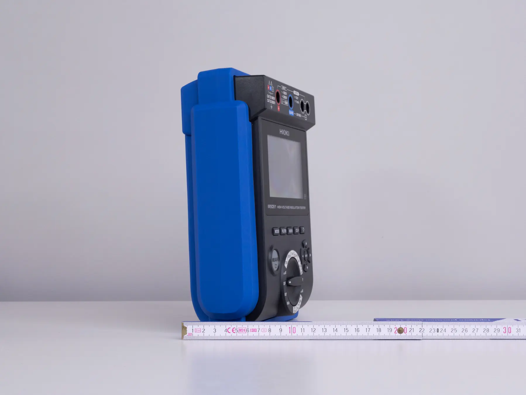 HIOKI IR5051 portable high voltage insulation tester with pv function sideview