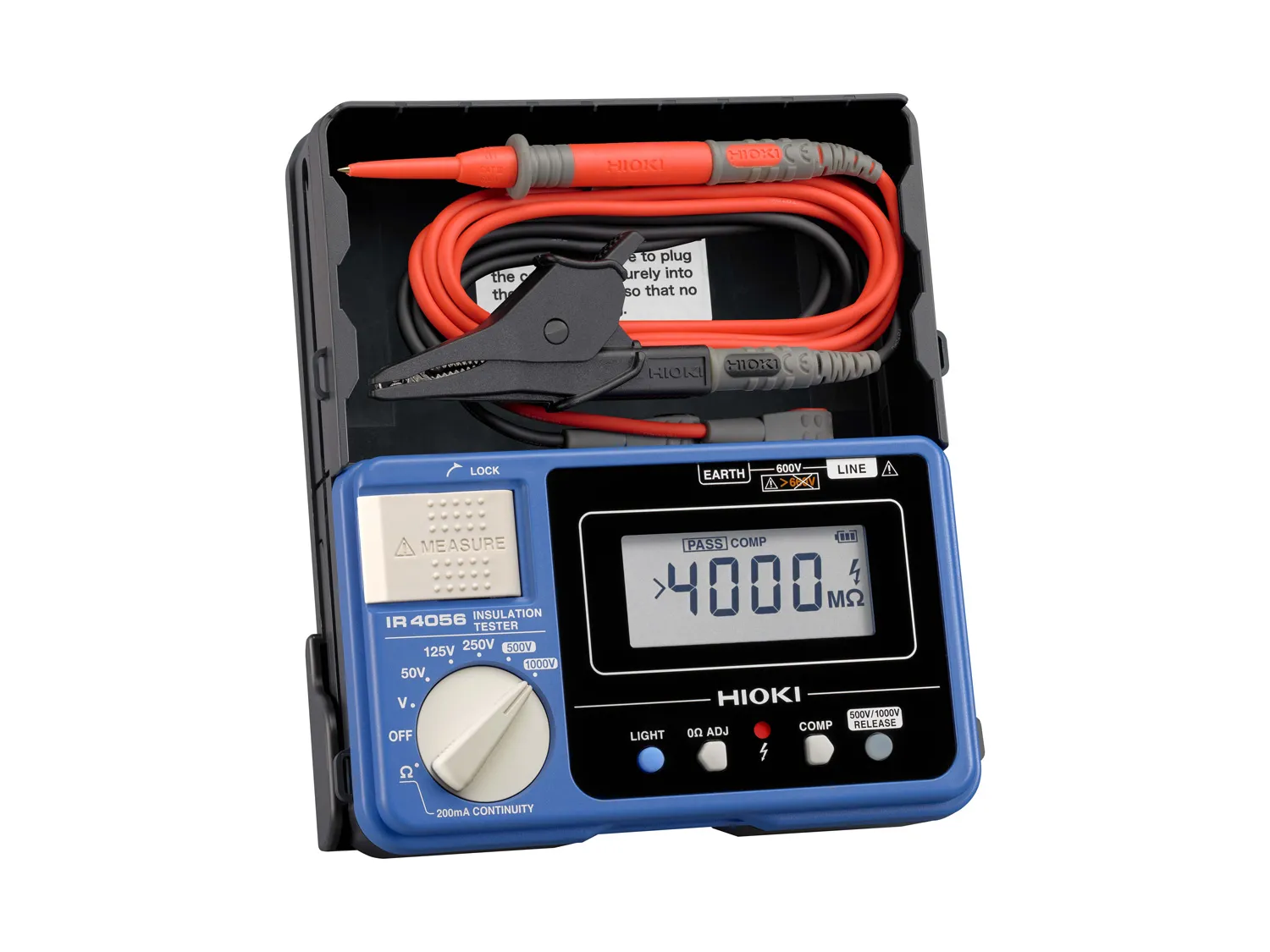 HIOKI IR4056 - Digital Portable Insulation Tester, 50 V to 1000 V, up to 4000 MΩ