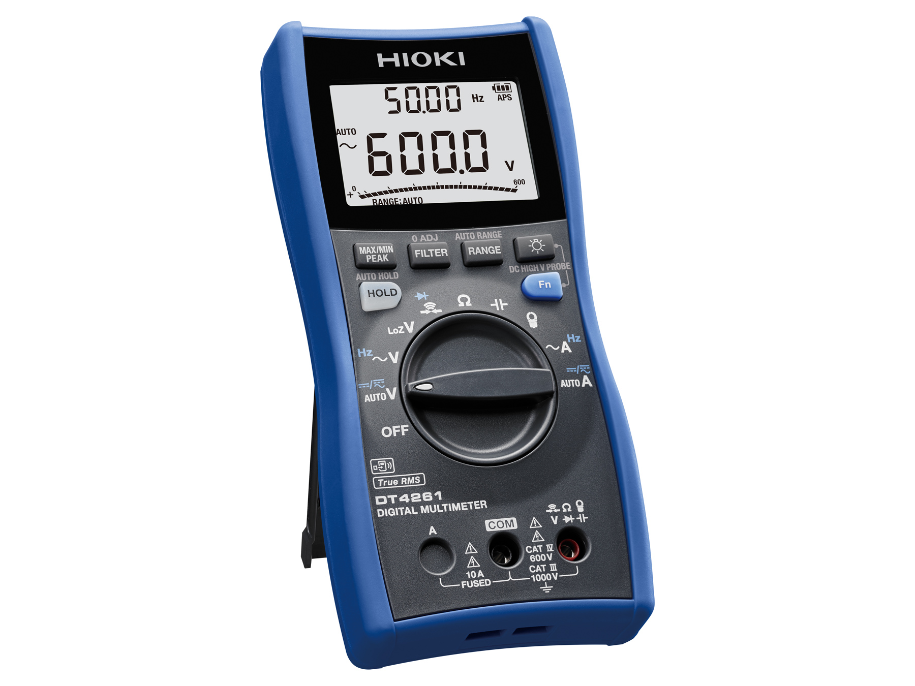 HIOKI DT4261 industrial digital multimeter for service and maintenance resistance capacitance frequency