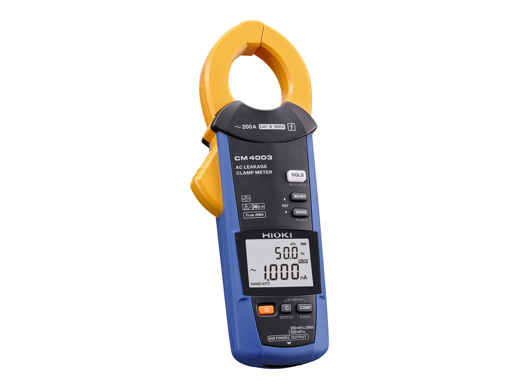 HIOKI CM4003 ac leakage clamp meter for leakage monitoring 200 a
