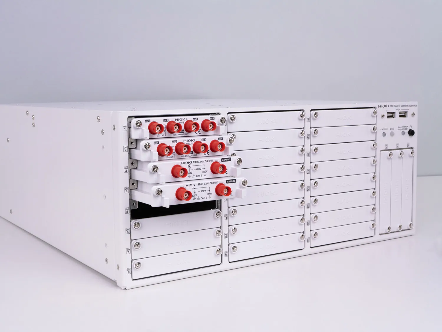 HIOKI MR8740T 108 channel memory recorder compatible with analog modules 8966 U8975