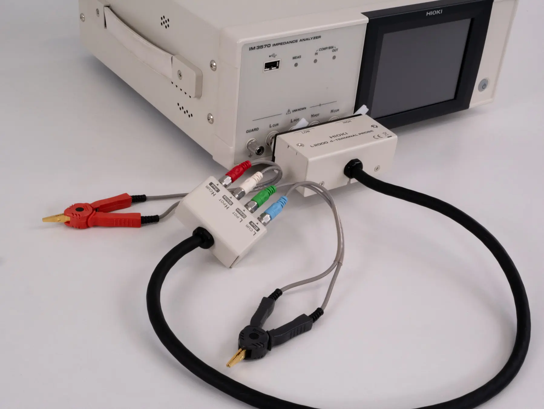 L2000 - 4-Terminal Probe with Kelvin Clamps for LCR and Impedance Meters