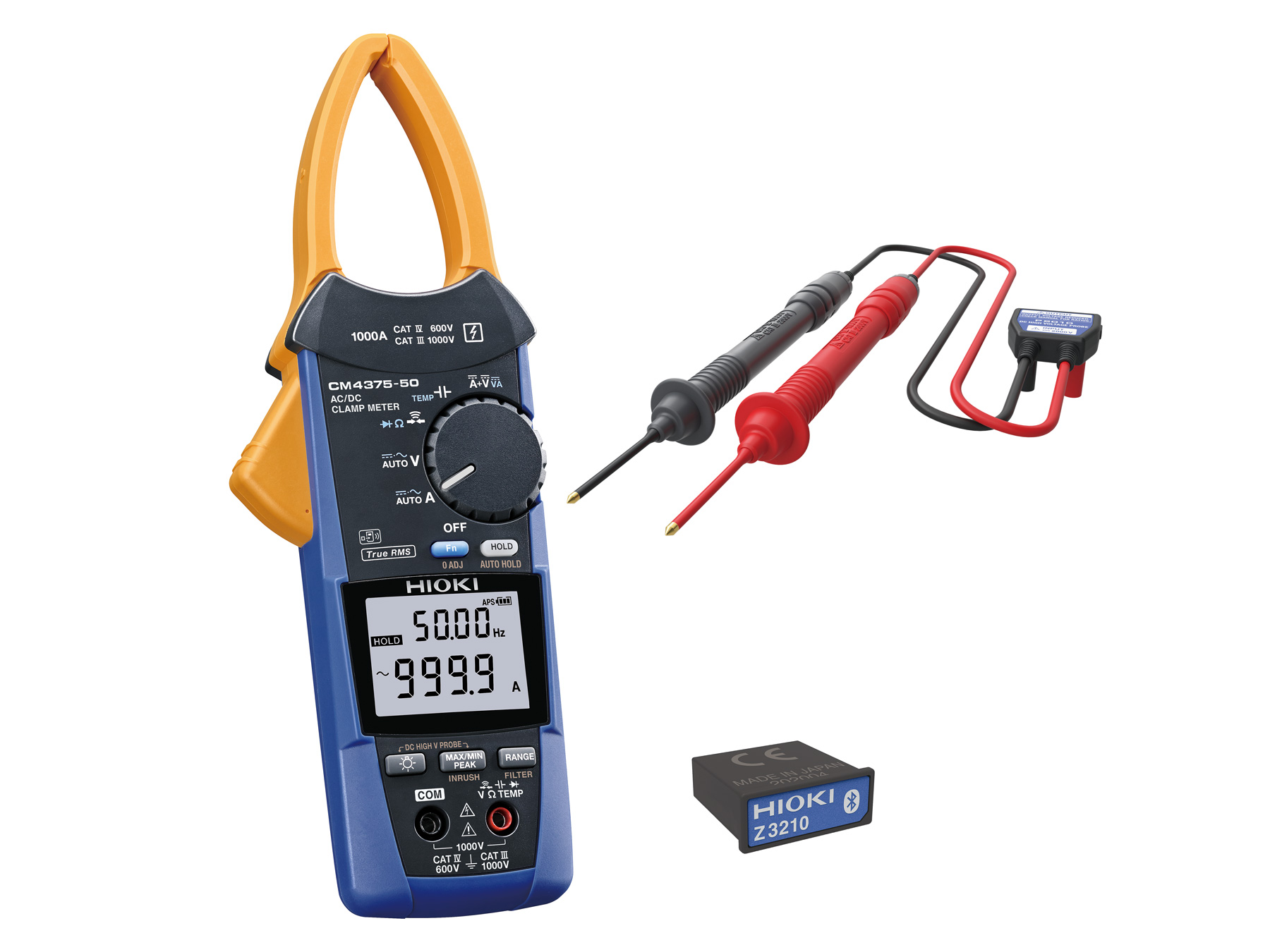 CM4375-93 - Clamp Multimeter PV Kit, 1000 A AC/DC, 2000 V DC and Bluetooth