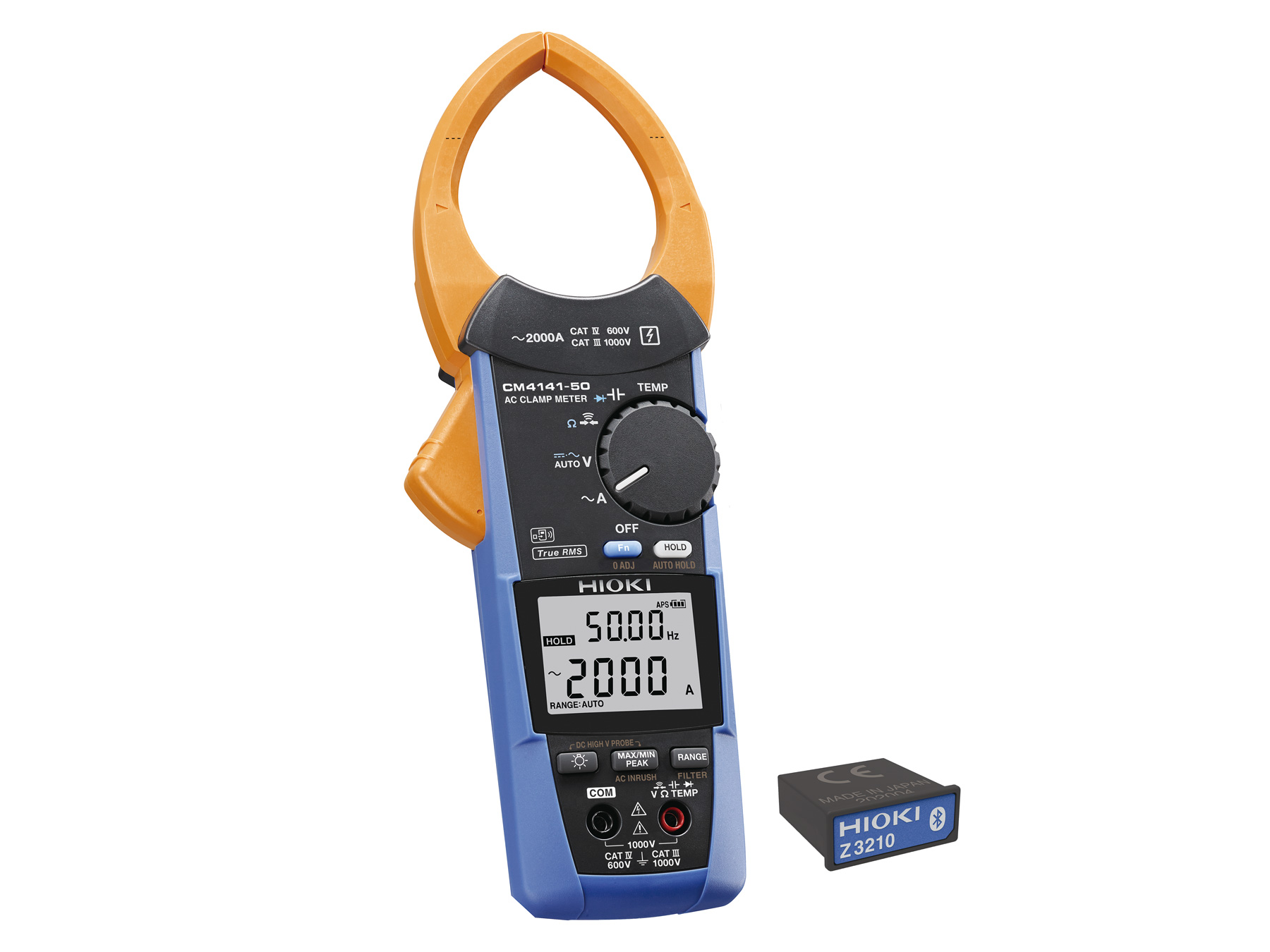 CM4141-90 - True RMS Clamp Multimeter, 2000 A AC with 3 Current Ranges