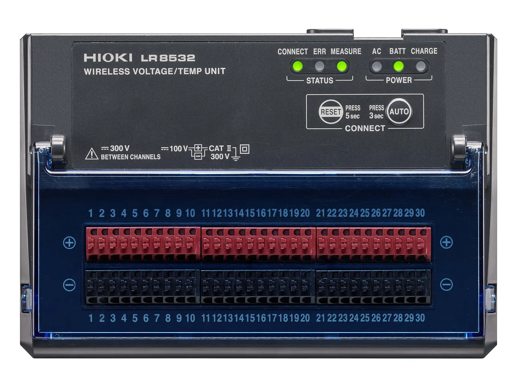 LR8532 - Drahtloses 30-Kanal Loggermodul für Spannung und Temperatur, 10 ms