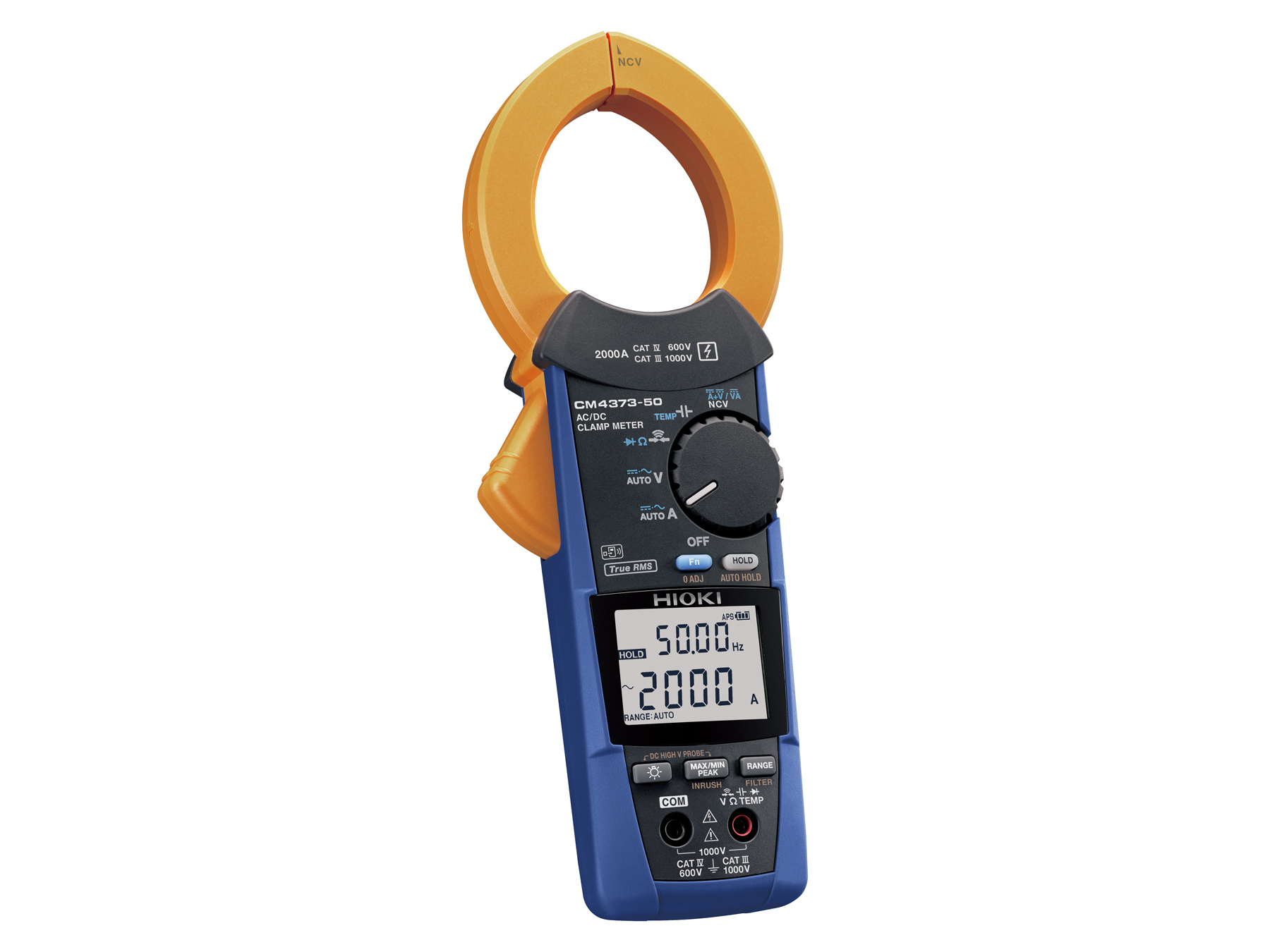 HIOKI CM4373-50 - AC/DC True RMS Clamp Multimeter with 2000 A Current Range