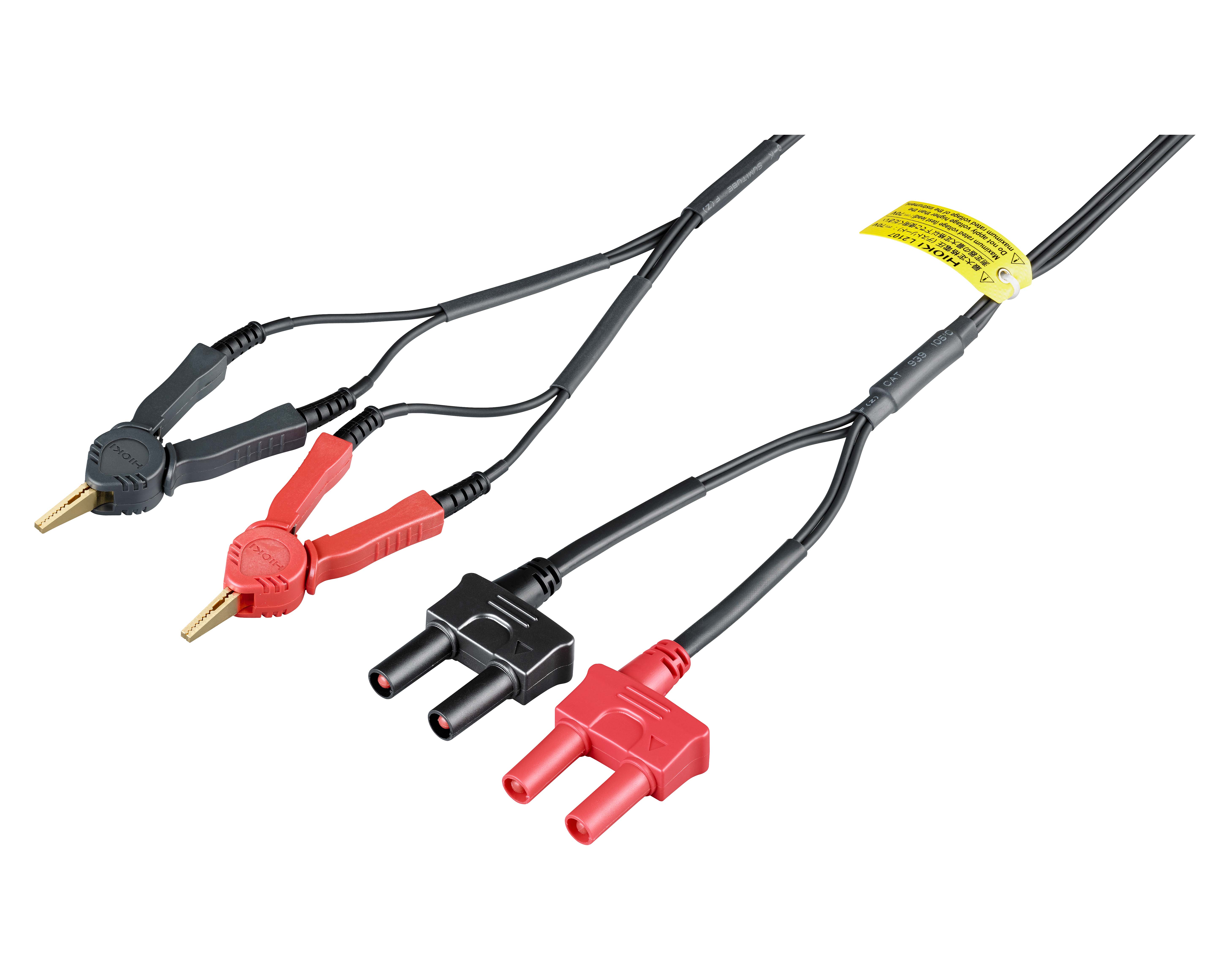 L2107 - Four-wire measuring cable with Kelvin clips for 3540/3561/RM3548