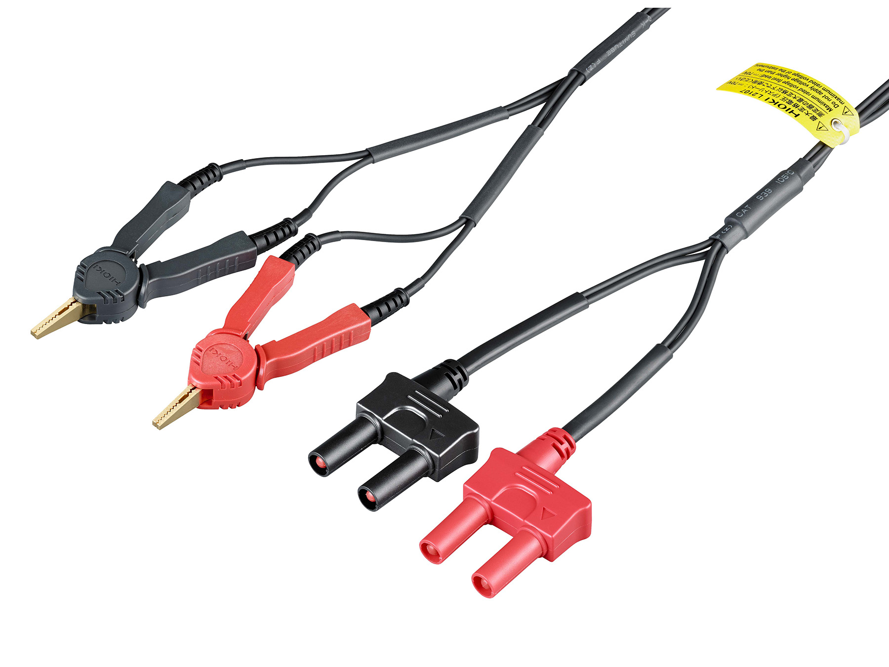 L2107 - Four-wire measuring cable with Kelvin clips for 3540/3561/RM3548