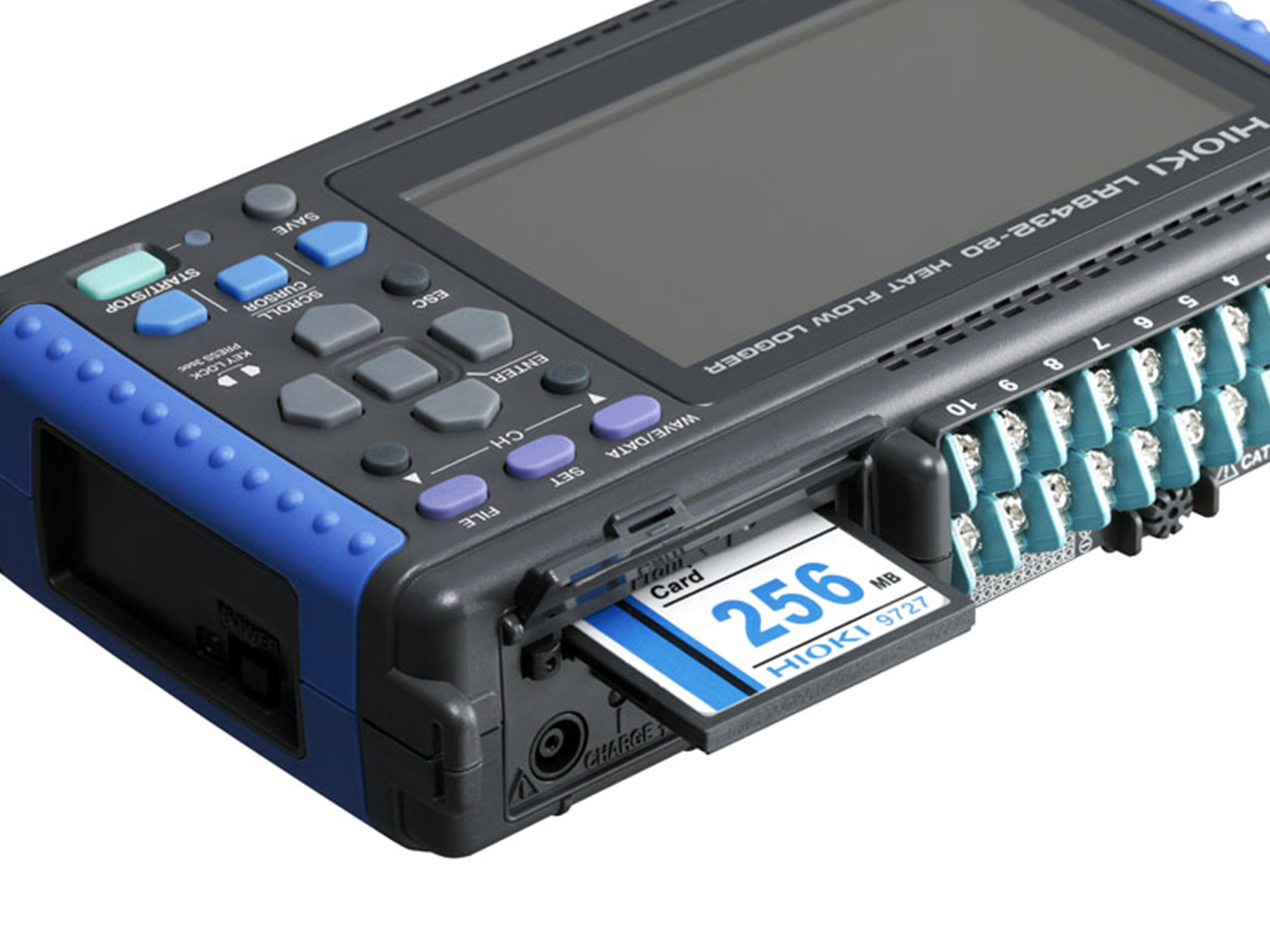 LR8432 - Handheld 10-channel Data Logger with native support for heat flow sensors