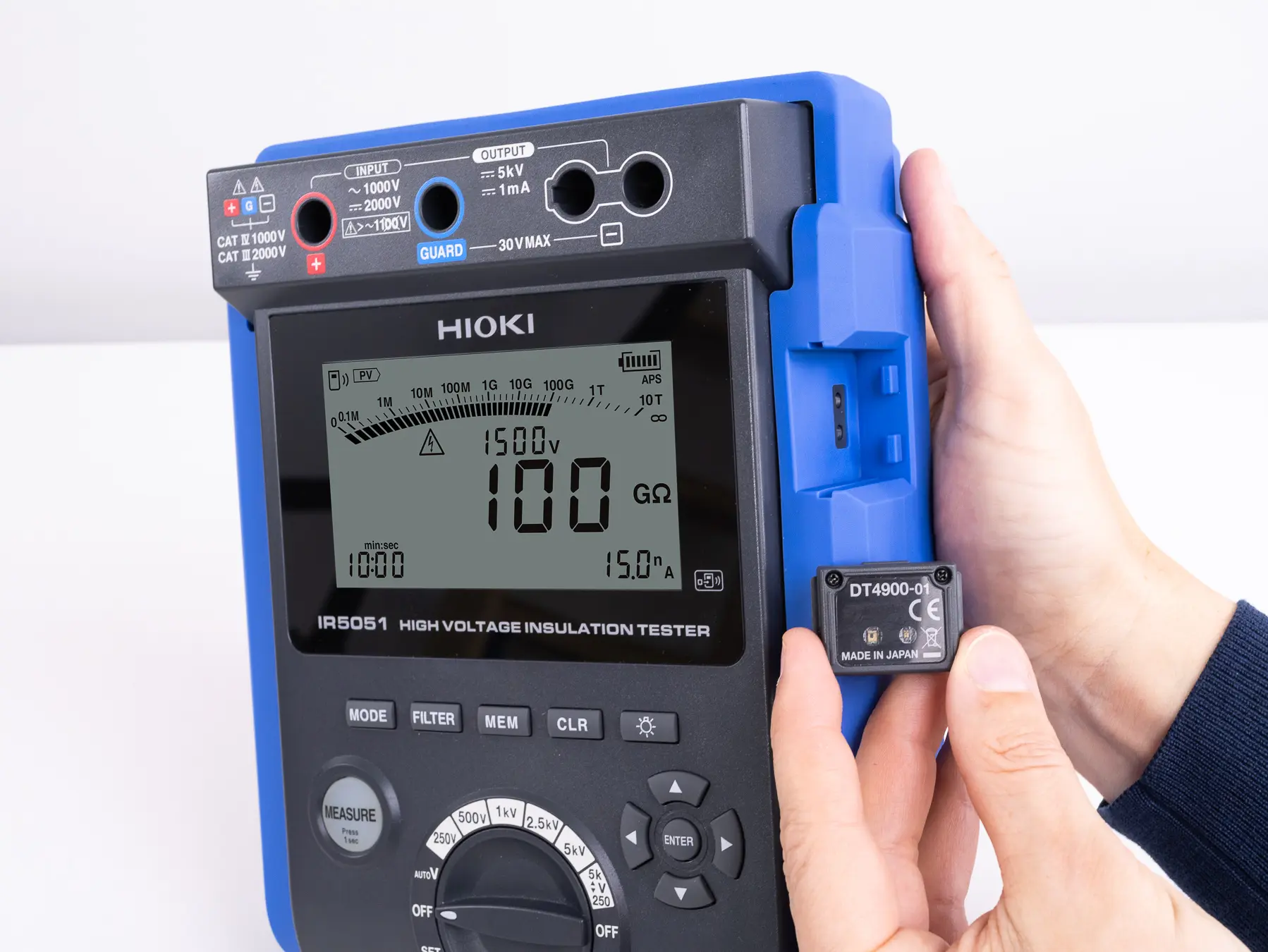 HIOKI IR5051-90 portable high voltage pv insulation tester with bluetooth Z3210 with DT4900 optical communication adapter 2
