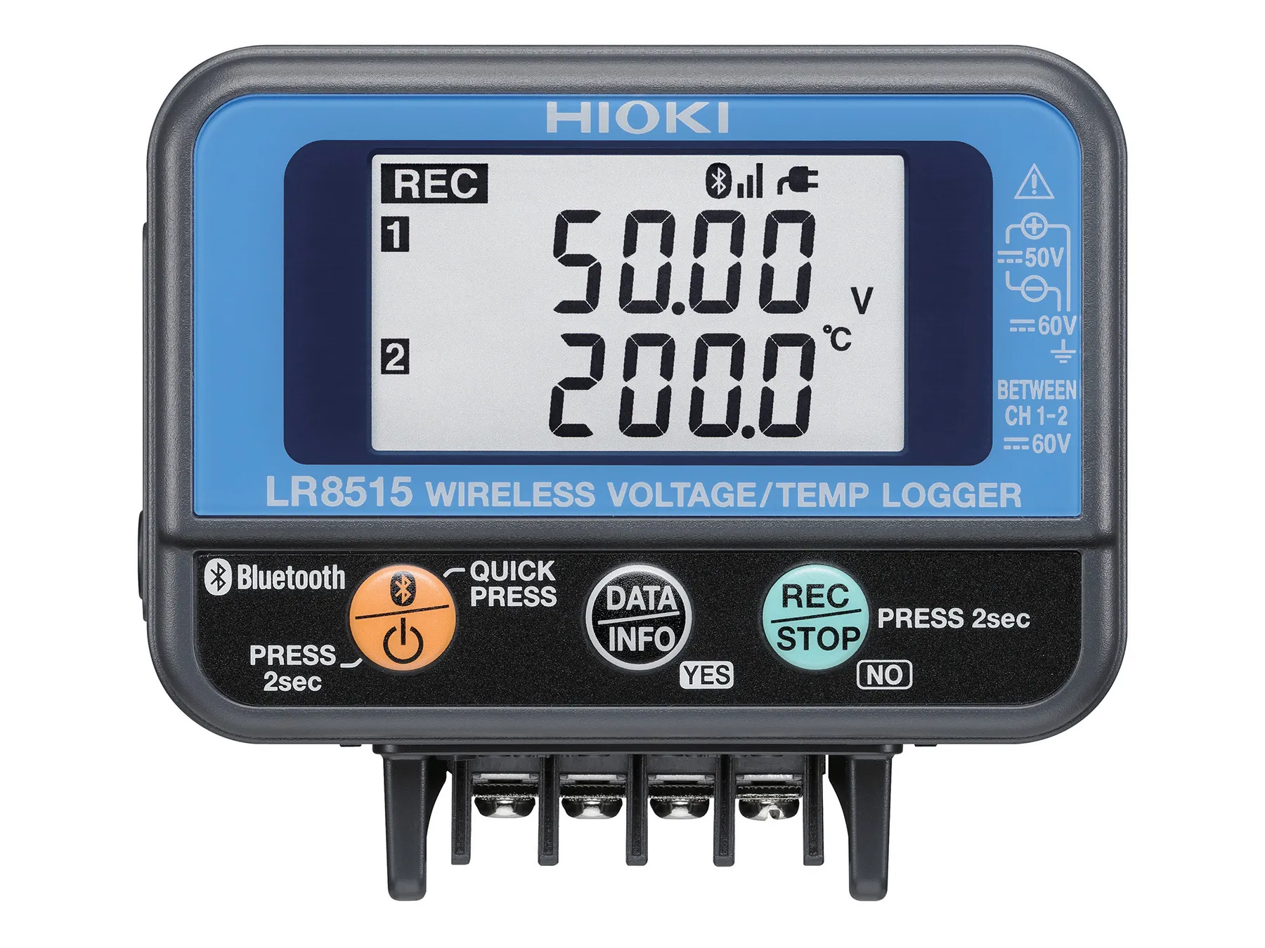 HIOKI LR8515 - Bluetooth Voltage/Temperature Logger