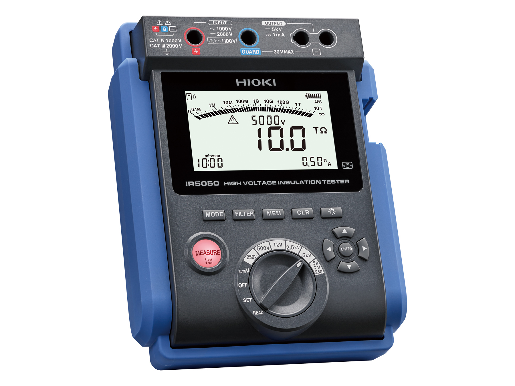 HIOKI IR5050 portable 5 kv high voltage insulation tester ip65