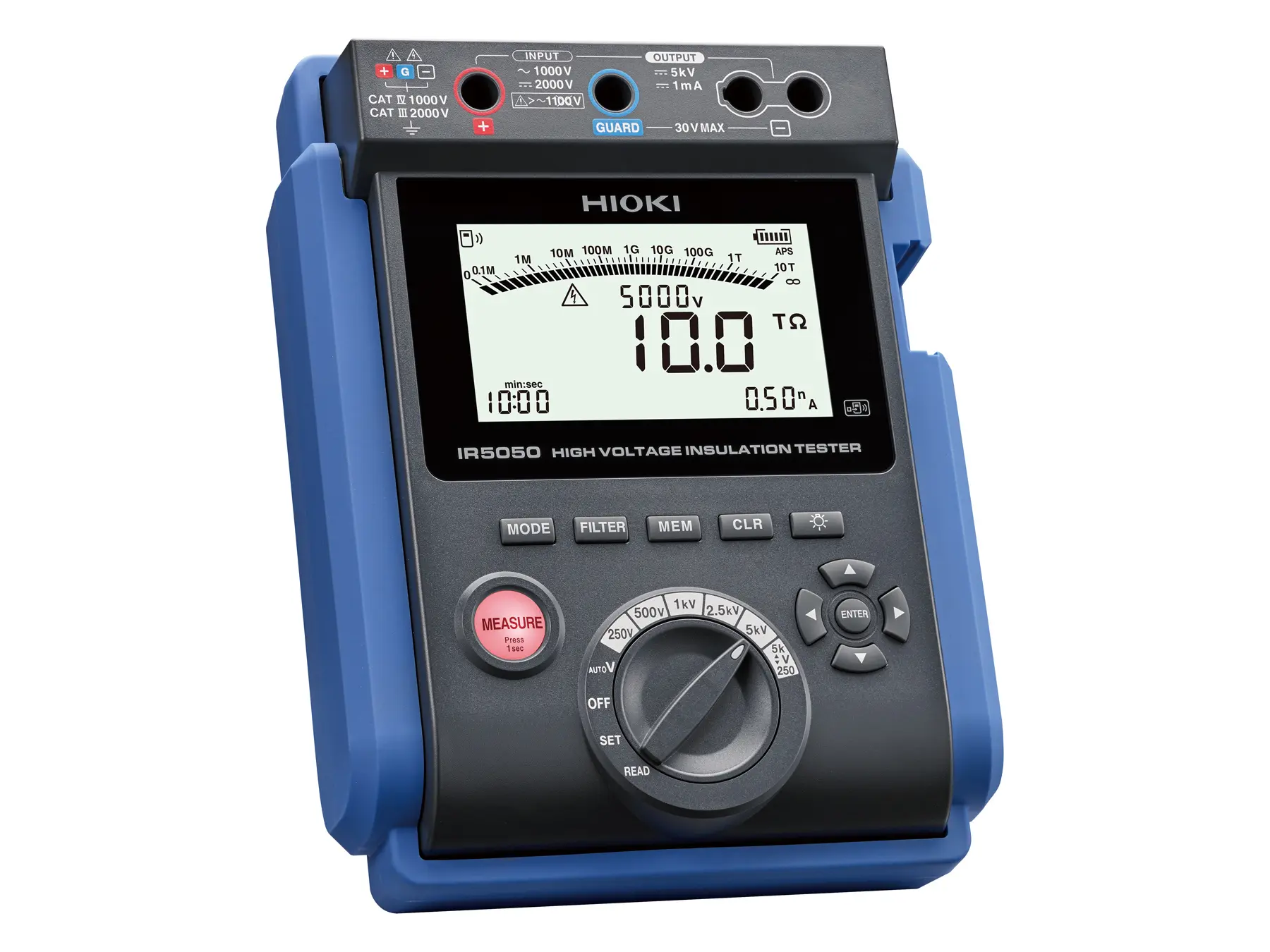 HIOKI IR5050 portable 5 kv high voltage insulation tester ip65
