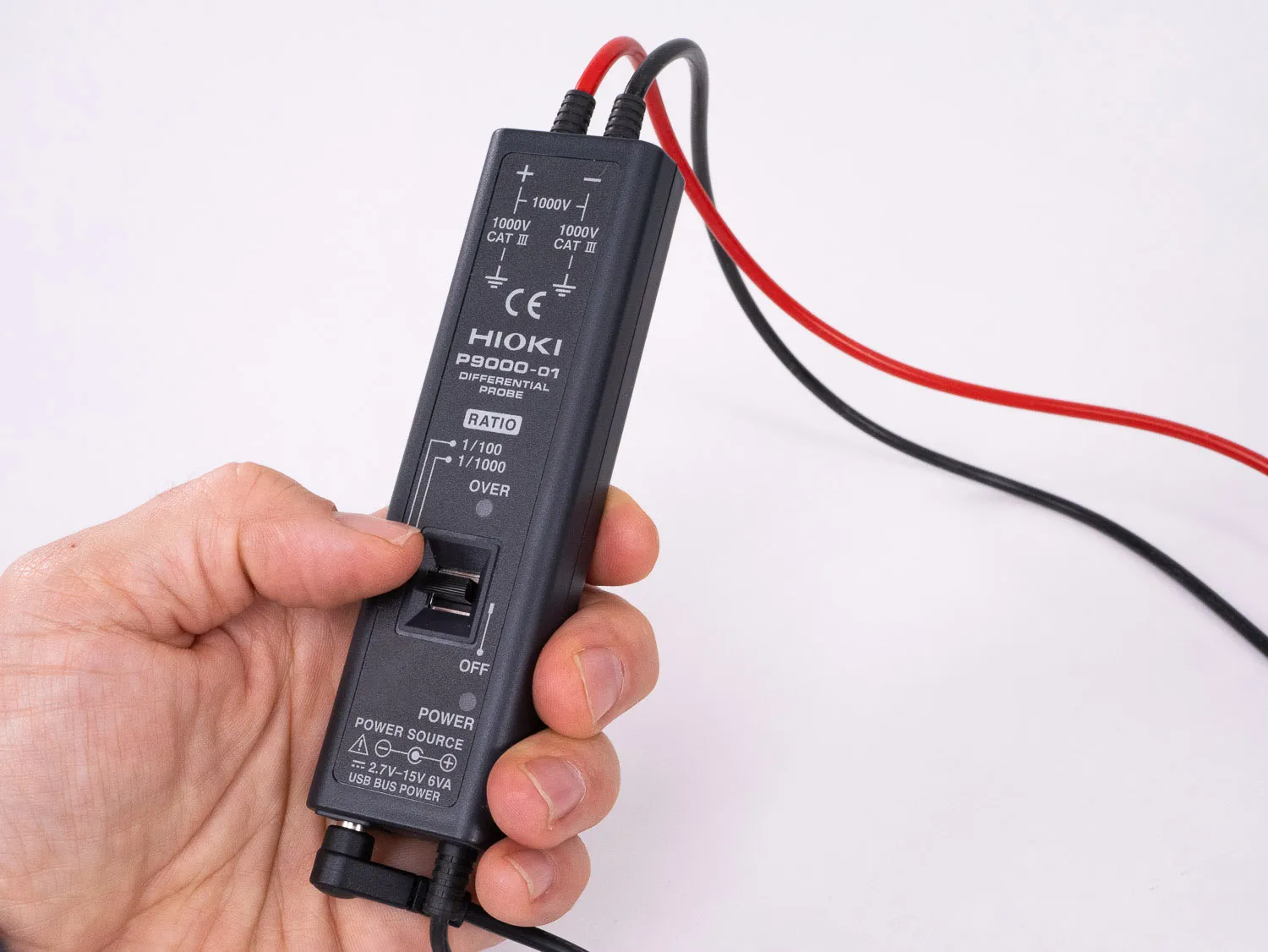 HIOKI P9000-01 differential probe CAT III 1000 v