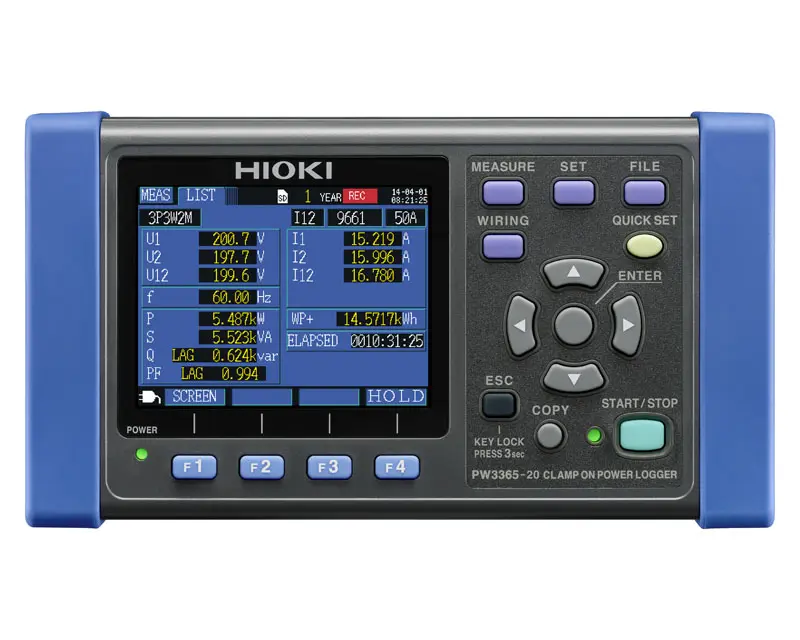 PW3365 - Kompakter Dreiphasen-Energielogger mit berührungslosen Spannungssensoren