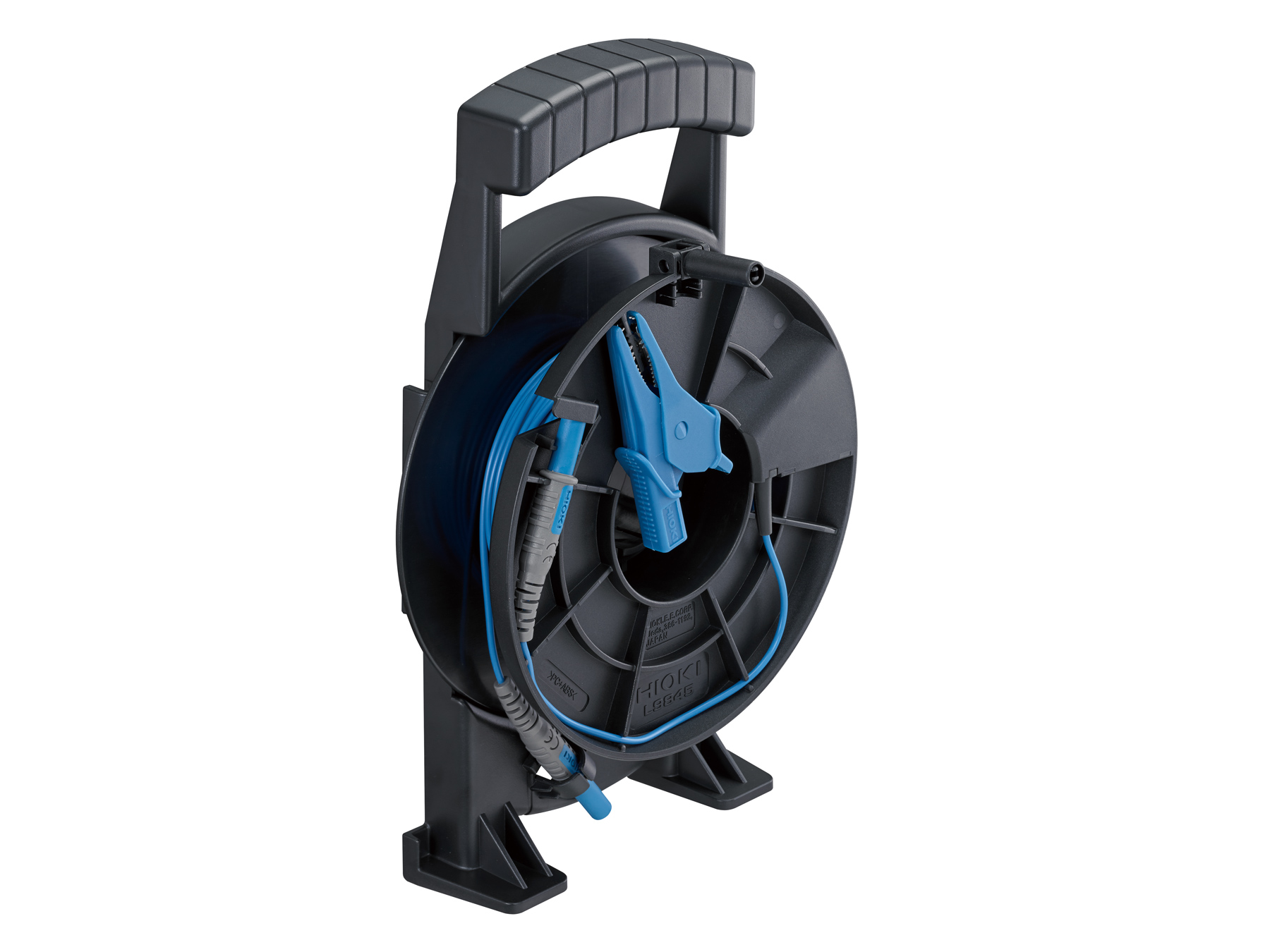 HIOKI L9845-33 test lead cable reel blue 25 m removable crocodile clip