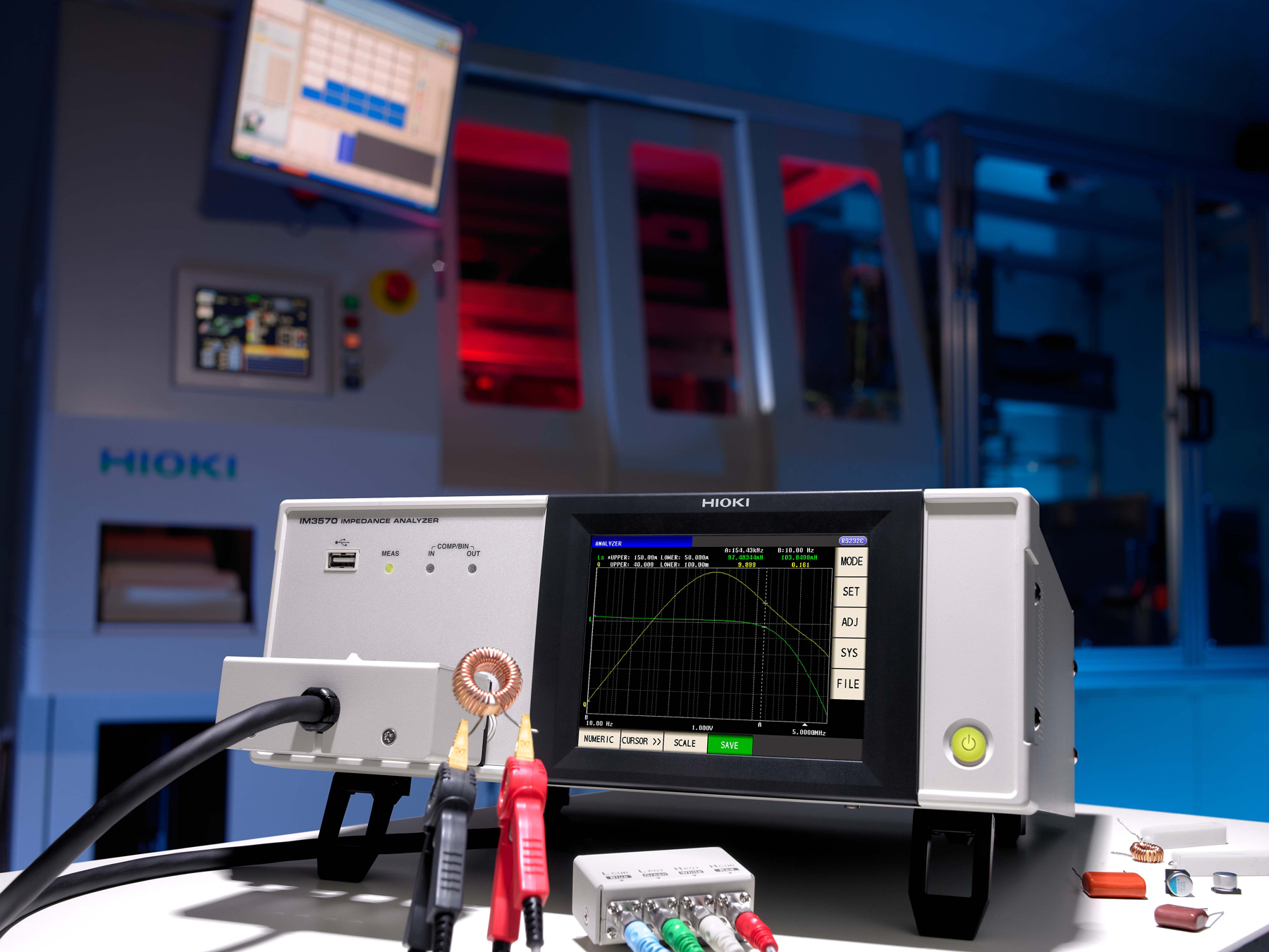 HIOKI IM3570 impedance analyzer 4hz to 5mhz basic accuracy z 0 08 percent L2000