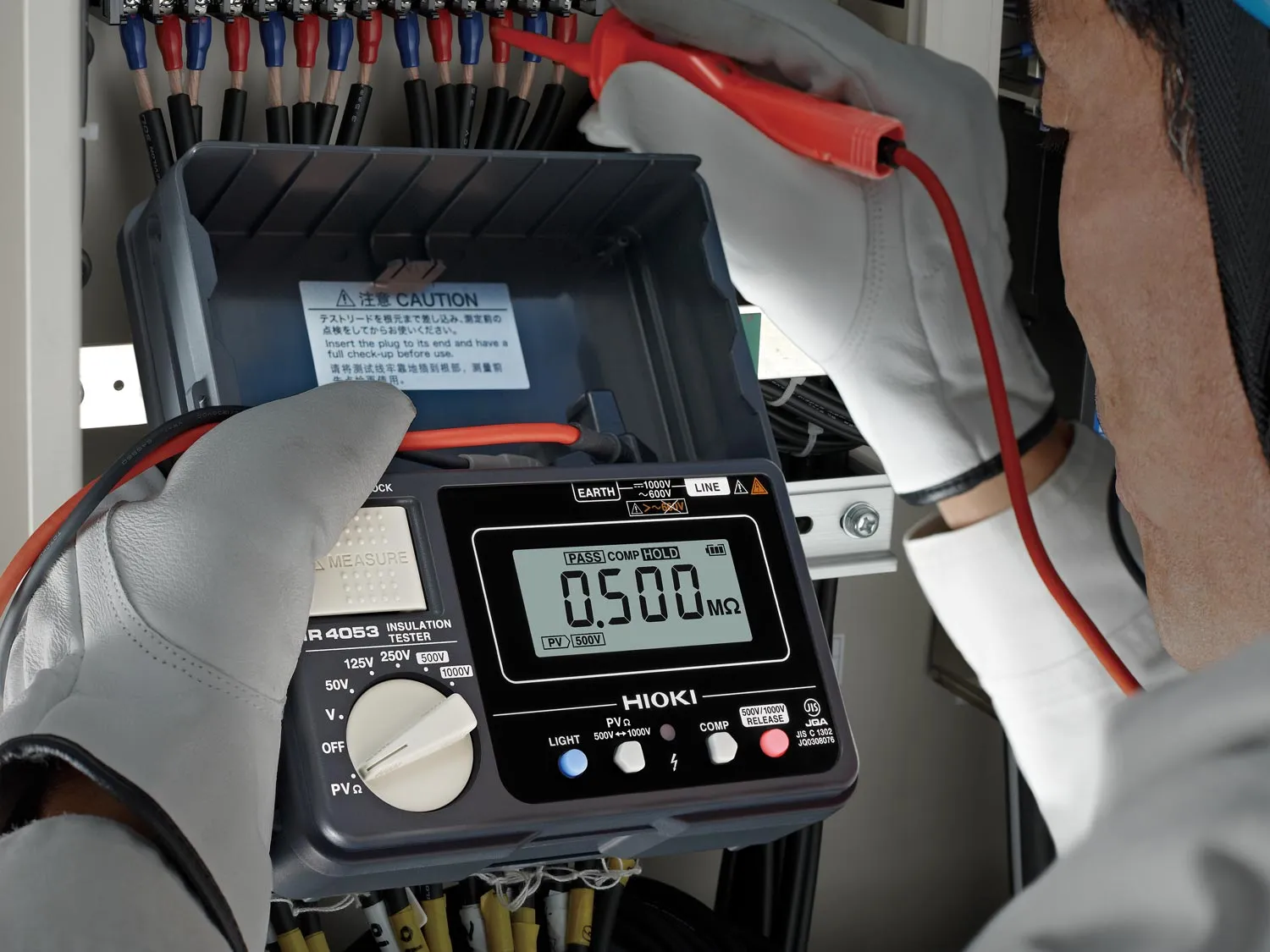 HIOKI IR4053 - Digital Insulation Tester with PVΩ Function, 50 V to 1000 V