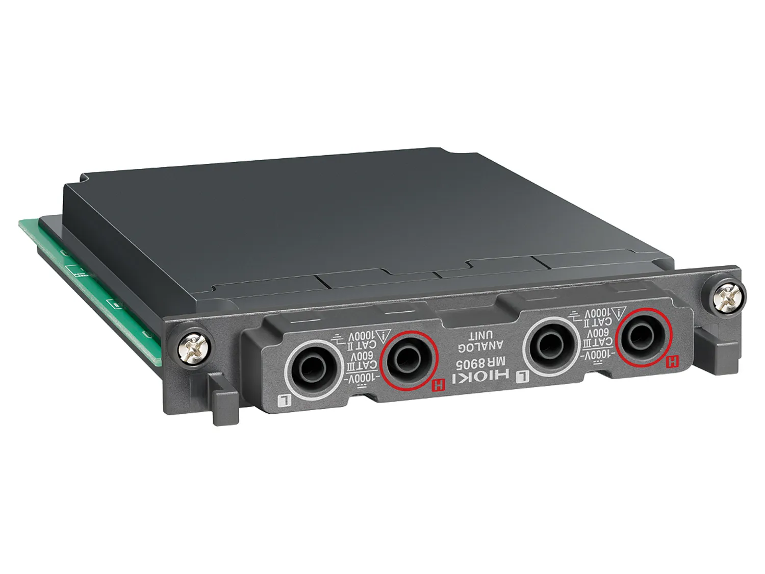 HIOKI MR8905 - 2-channel voltage module for MR8875, 500 kS/s, 1000 VDC