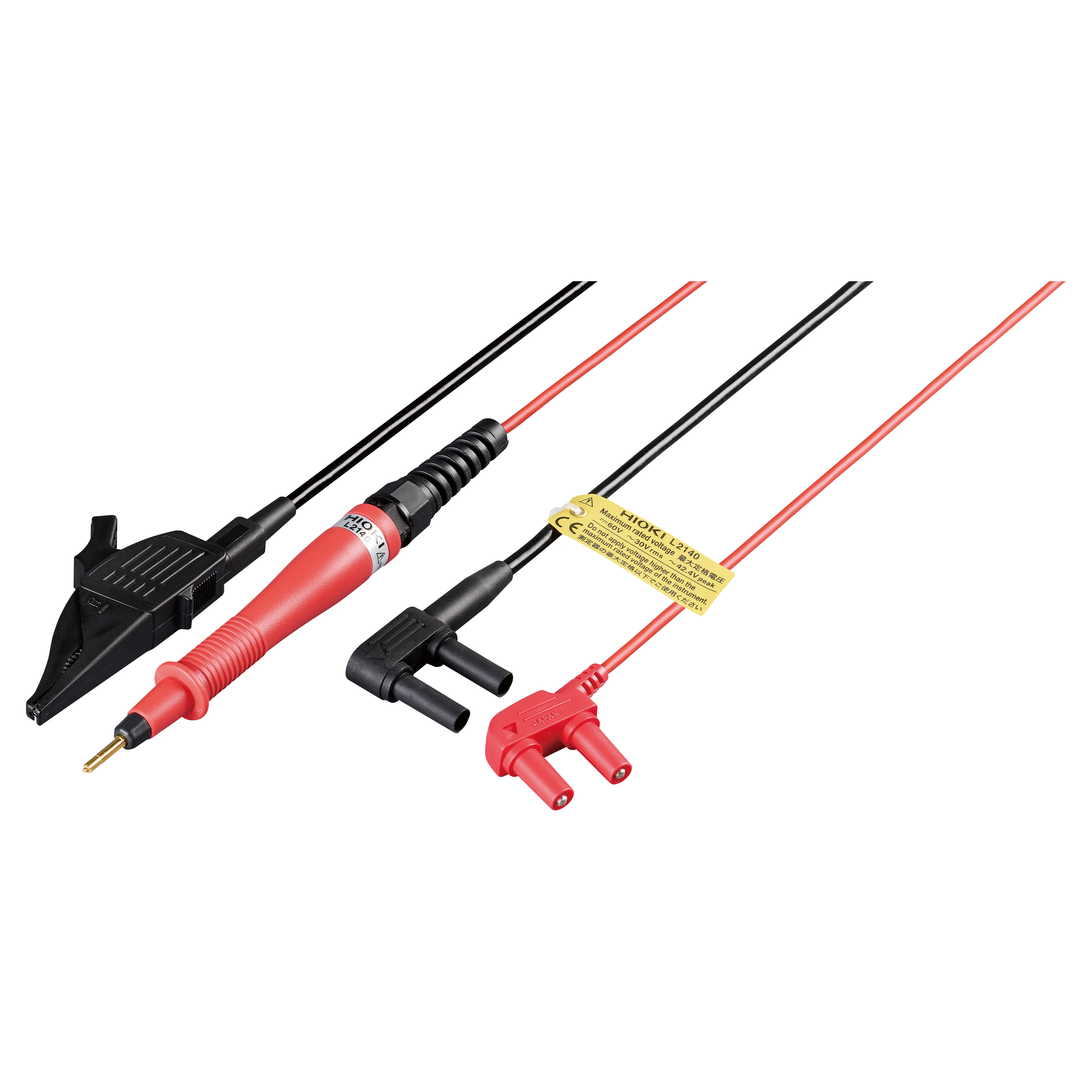 HIOKI L2140 - 4-Terminal Test Lead Set for Extended-Reach DC Measurements
