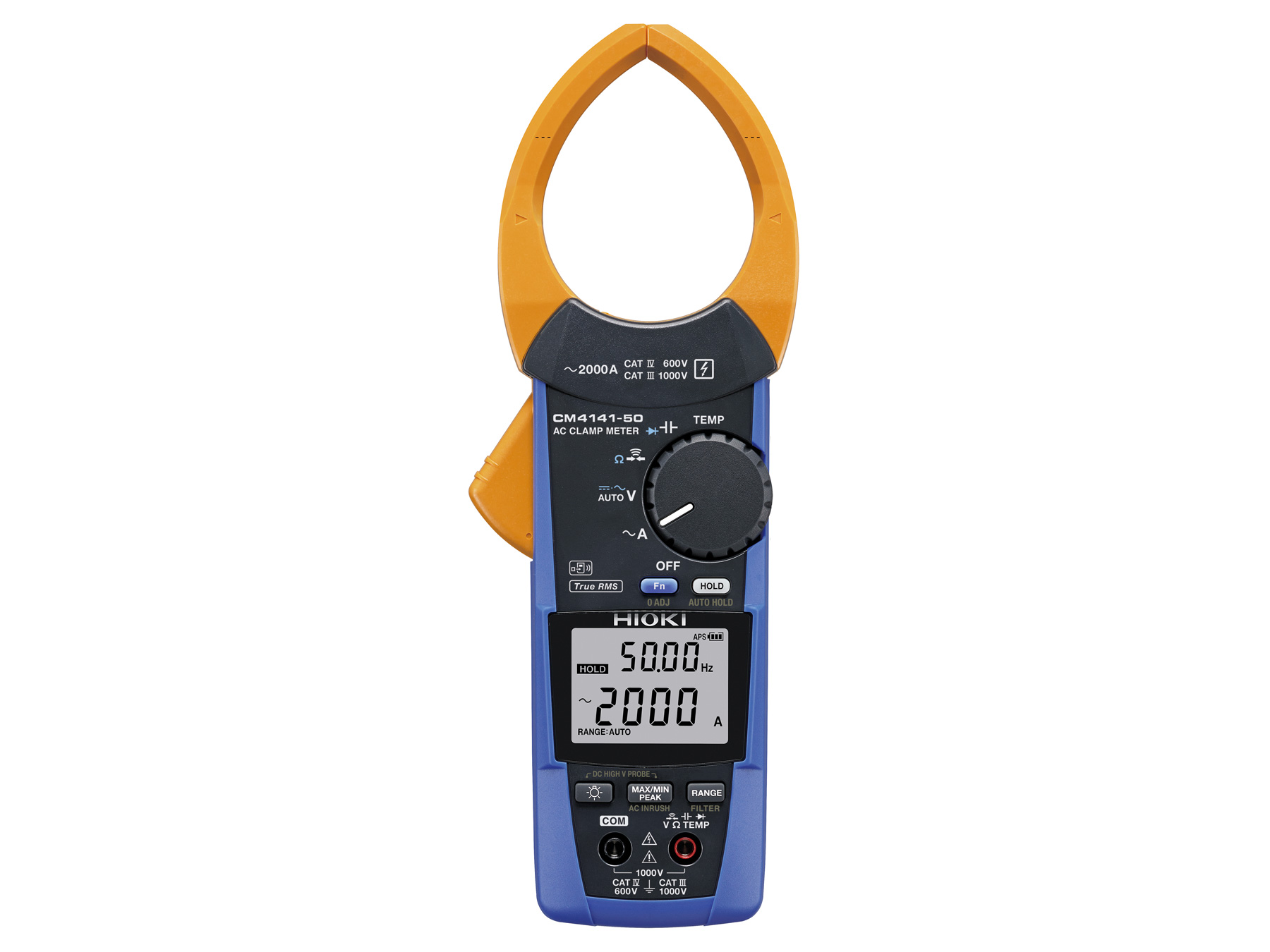 CM4141-50 - True RMS Clamp Multimeter, 2000 A AC with 3 Current Ranges