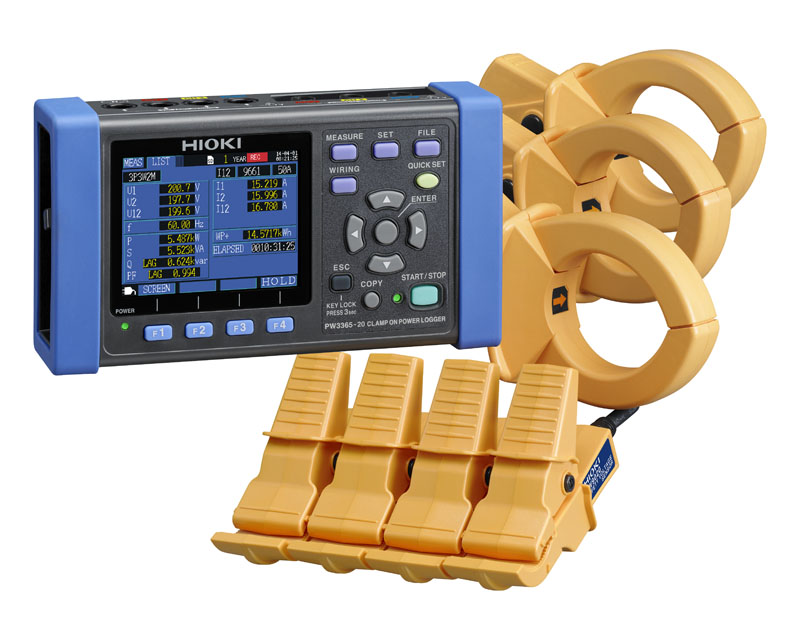 PW3365-20 - Energy logger with four contactless voltage sensors