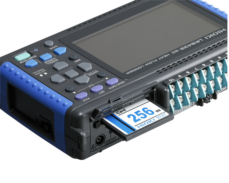 LR8432-20 - 10-channel handheld data logger with native support for heat flow sensors