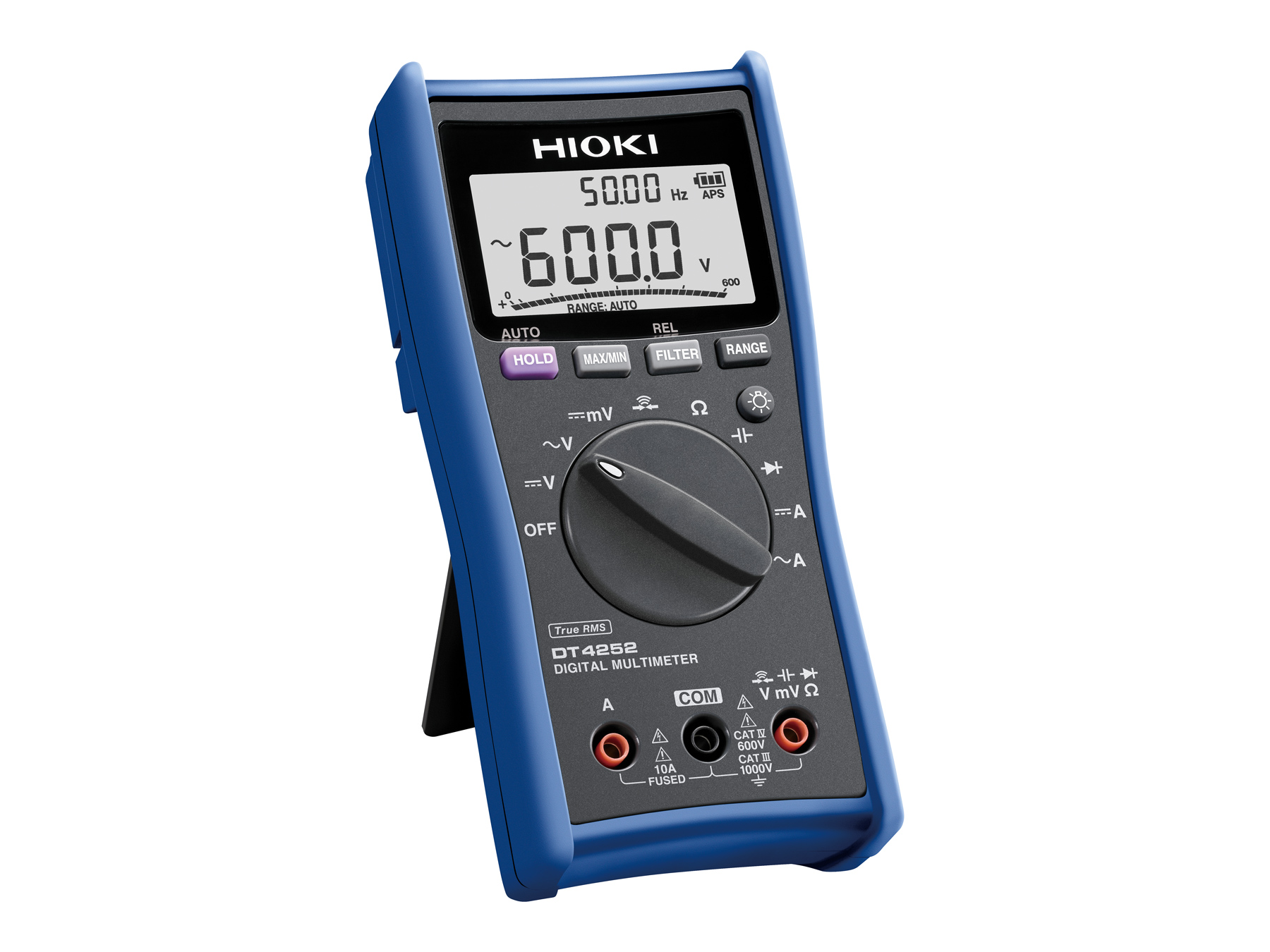 HIOKI DT4252 - Digital Multimeter for Low DC Voltages, Direct AC/DC Current Input