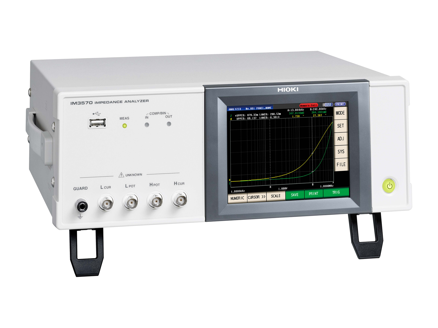 HIOKI IM3570 impedance analyzer 4hz to 5mhz equivalent circuit analysis included