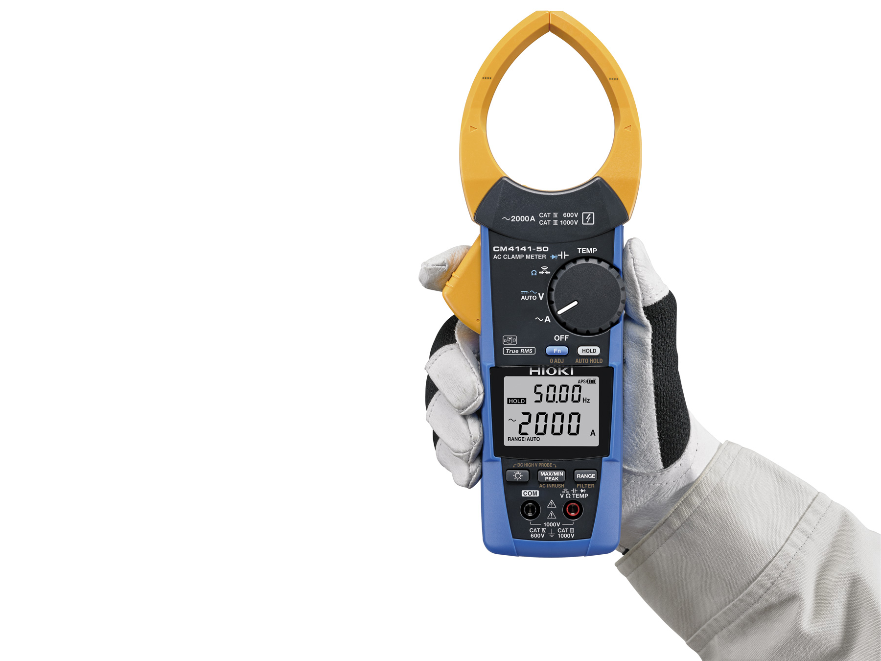 CM4141-90 - True RMS Clamp Multimeter, 2000 A AC with 3 Current Ranges