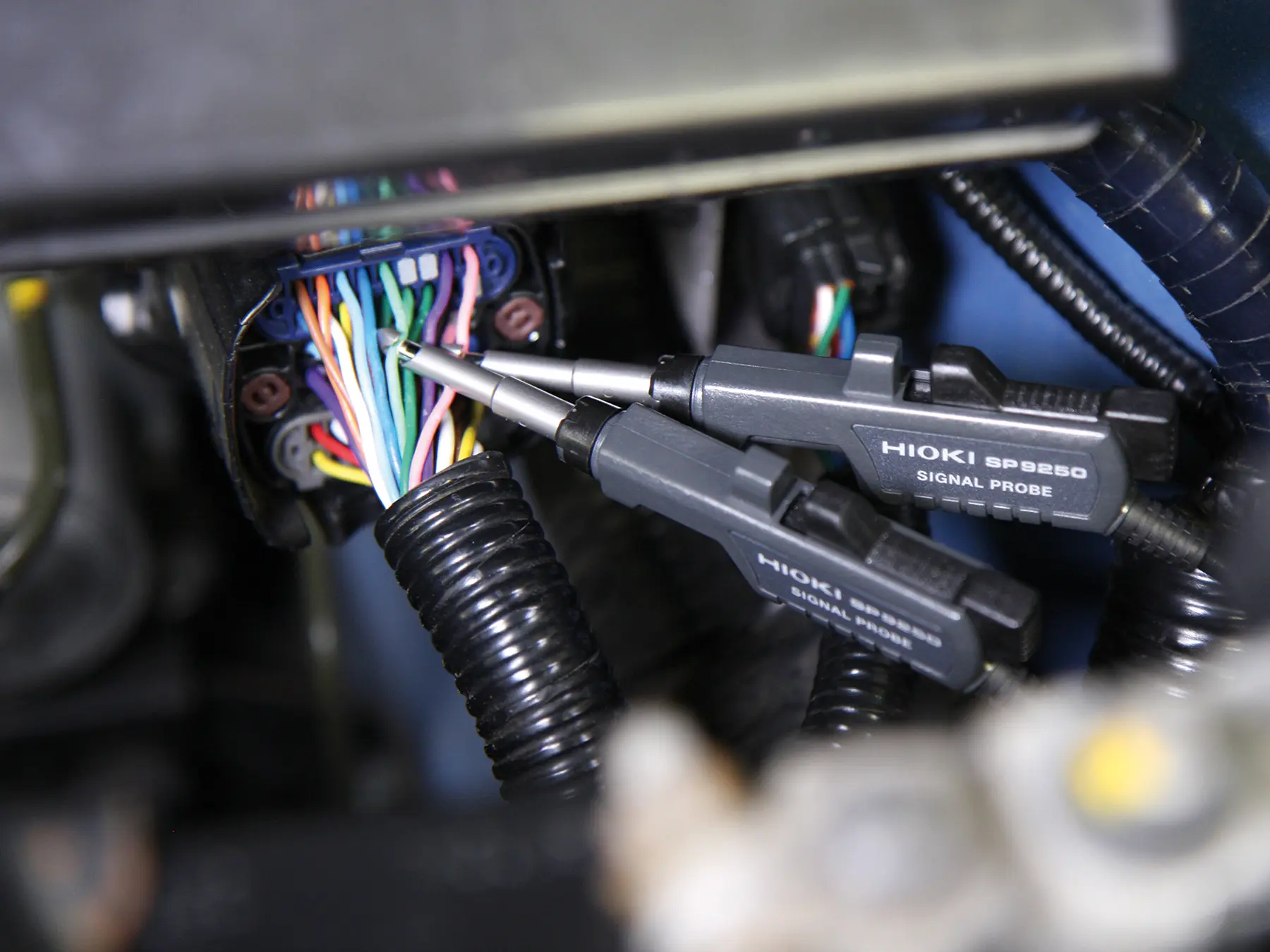 HIOKI SP9250 clamp type probes for SP7001 CAN FD sensor vehicle bus