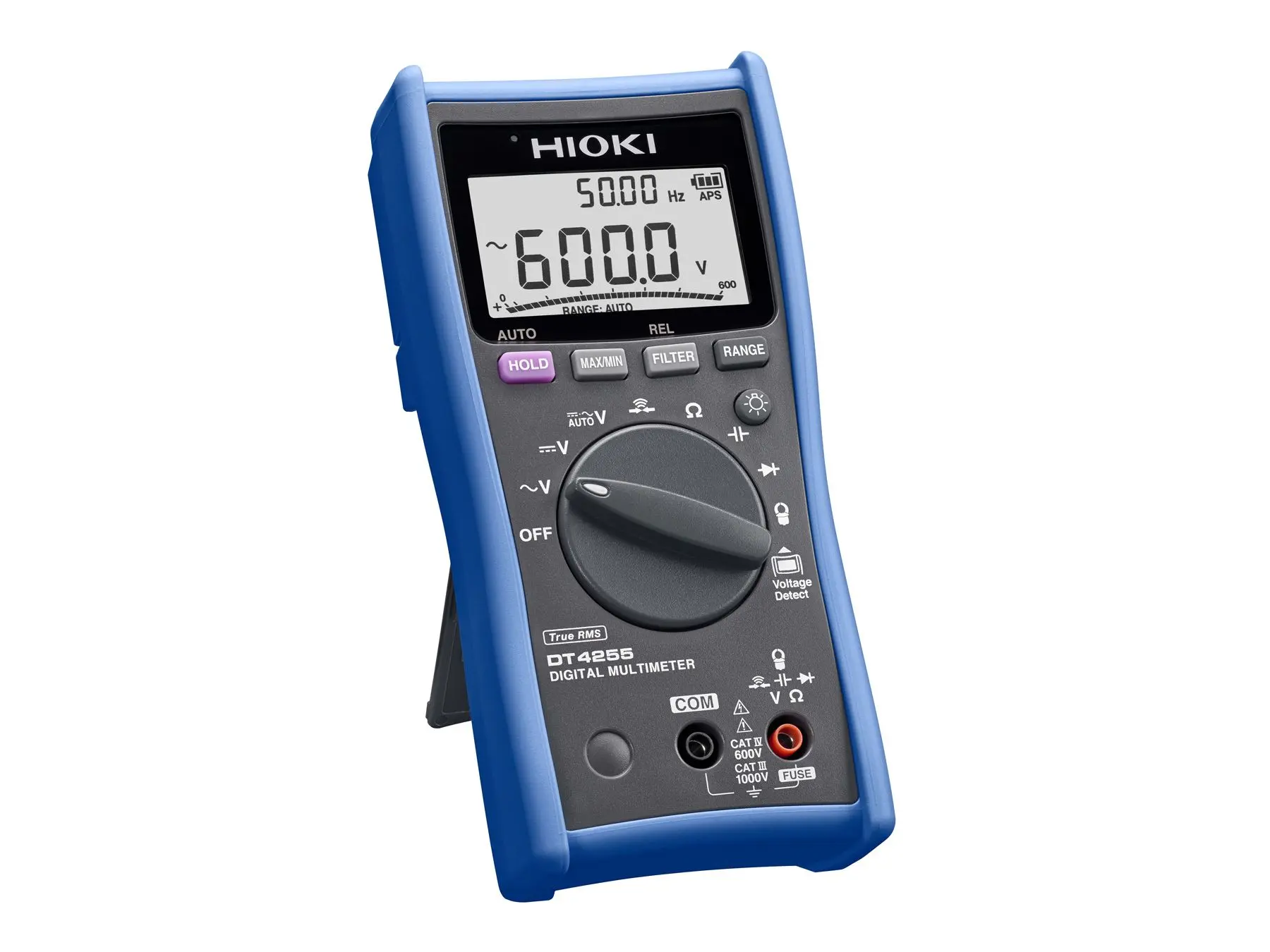 hioki dt4255 true rms digital multimeter for reliable and safe operation in industrial environments 0 3 percent basic accuracy