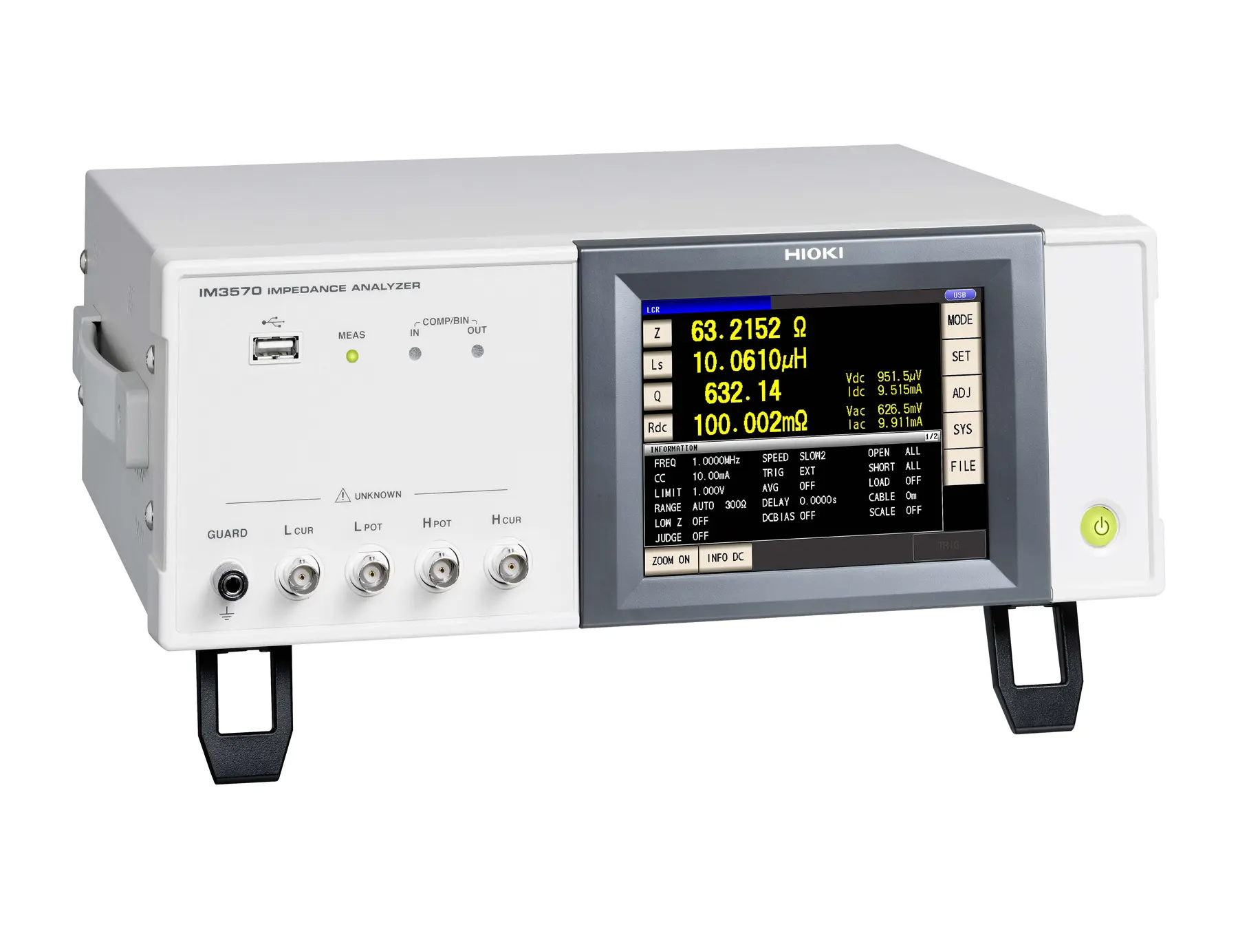 HIOKI IM3570 impedance analyzer 4hz to 5mhz impedance analyzer and lcr meter