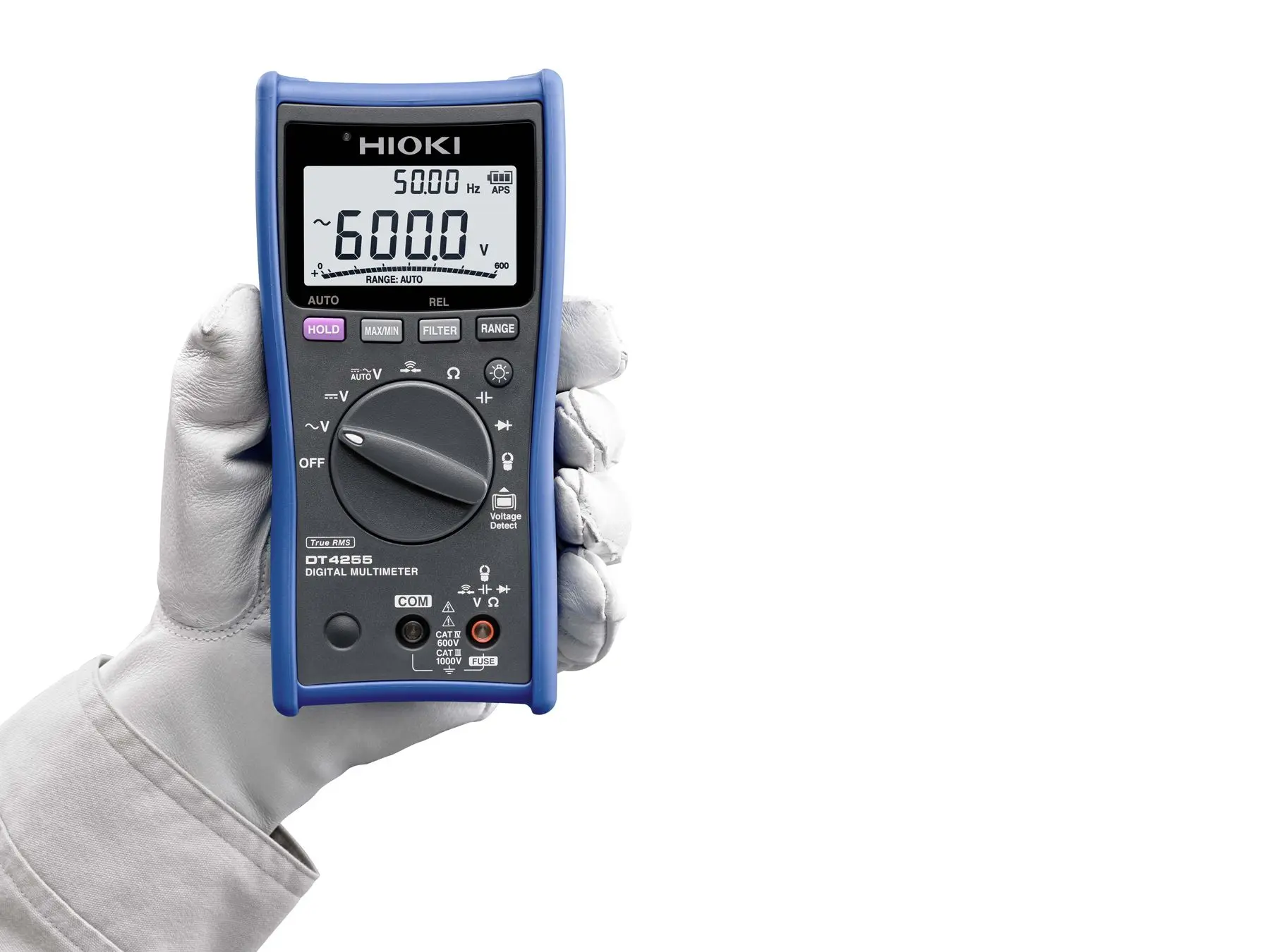 hioki dt4255 true rms digital multimeter for reliable and safe operation in industrial environments