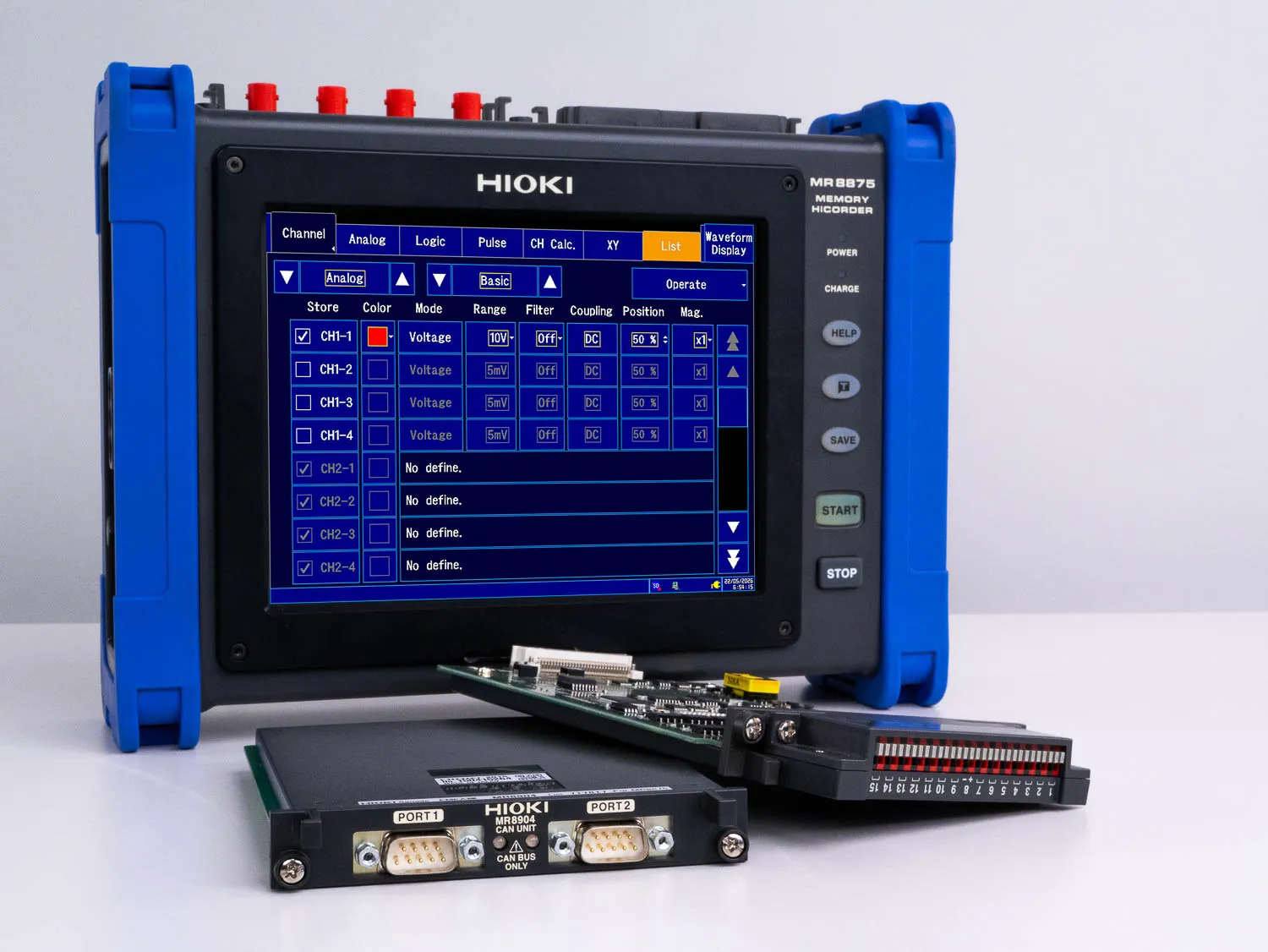 HIOKI MR8904 2 port CAN module for MR8875 single wire CAN