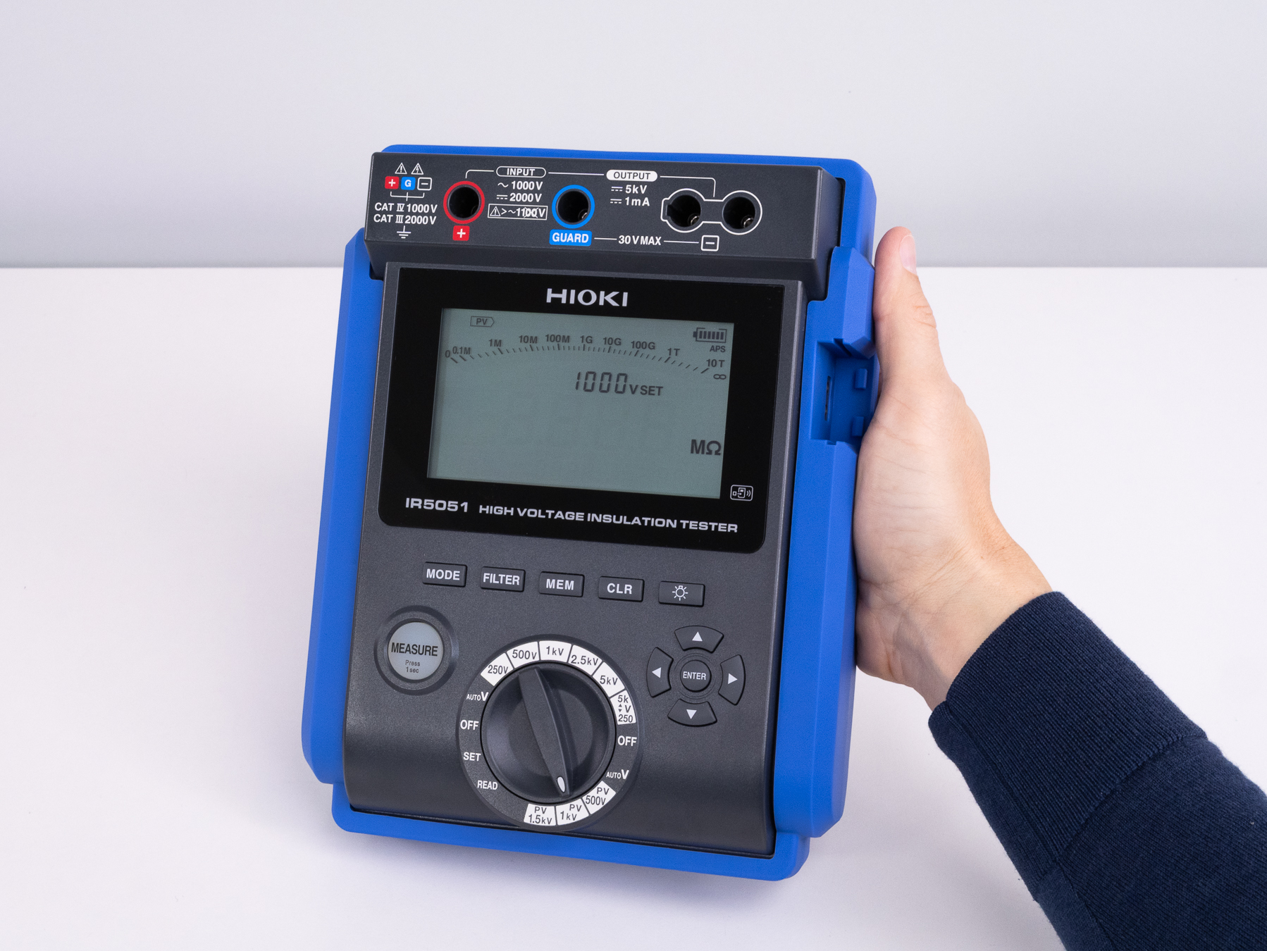 HIOKI IR5051 portable high voltage insulation tester with pv function