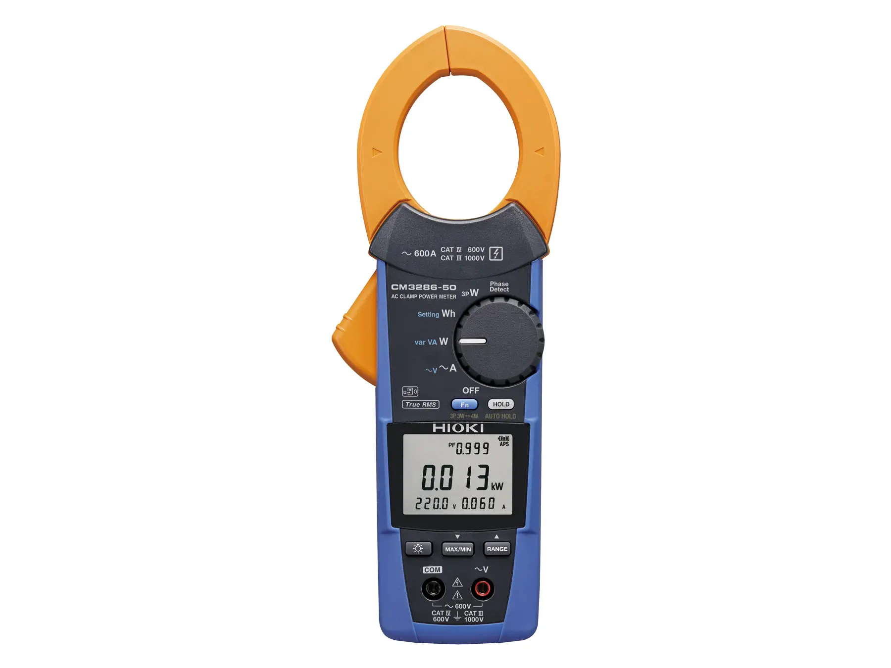 HIOKI CM3286-90 power quality clamp meter with bluetooth 600a 360kw harmonics measurement