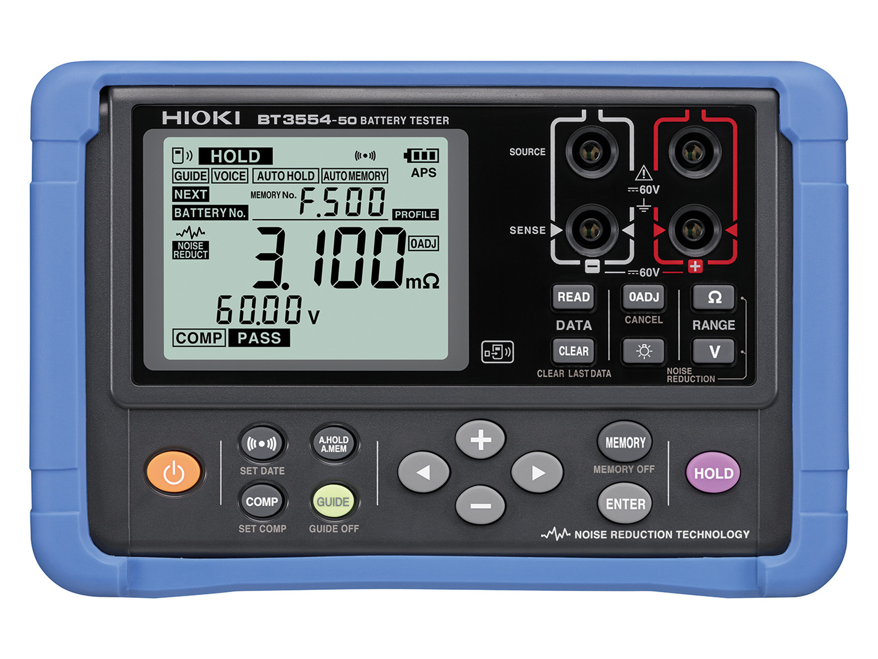 BT3554-50 - Portable Battery Tester, DC voltage, AC resistance