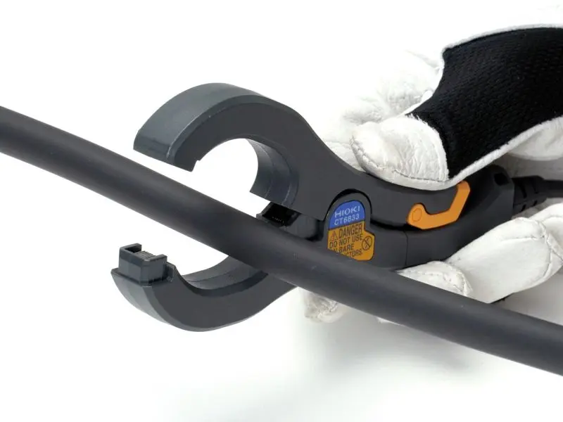 CT6833-01 - Schlanke, hochgenaue AC/DC-Stromzange, 200 A / 50 kHz, Anschlusskabel 10 m