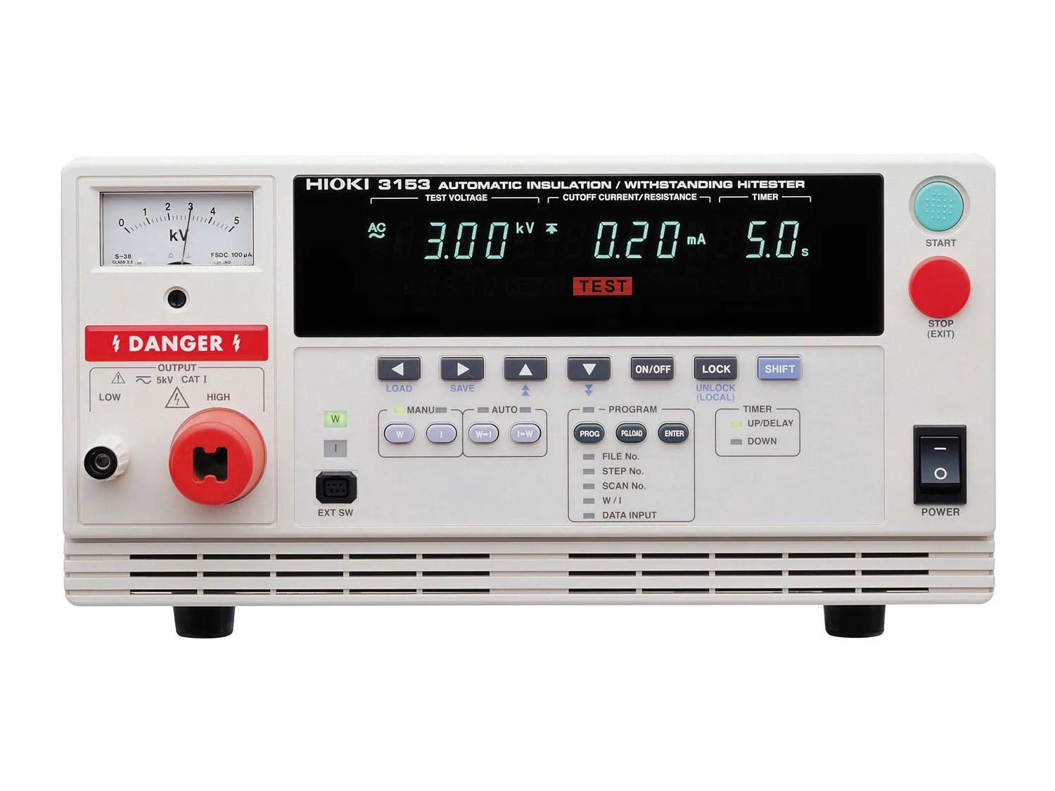 HIOKI 3153 AC DC withstand voltage insulation resistance tester 100 mA AC test current