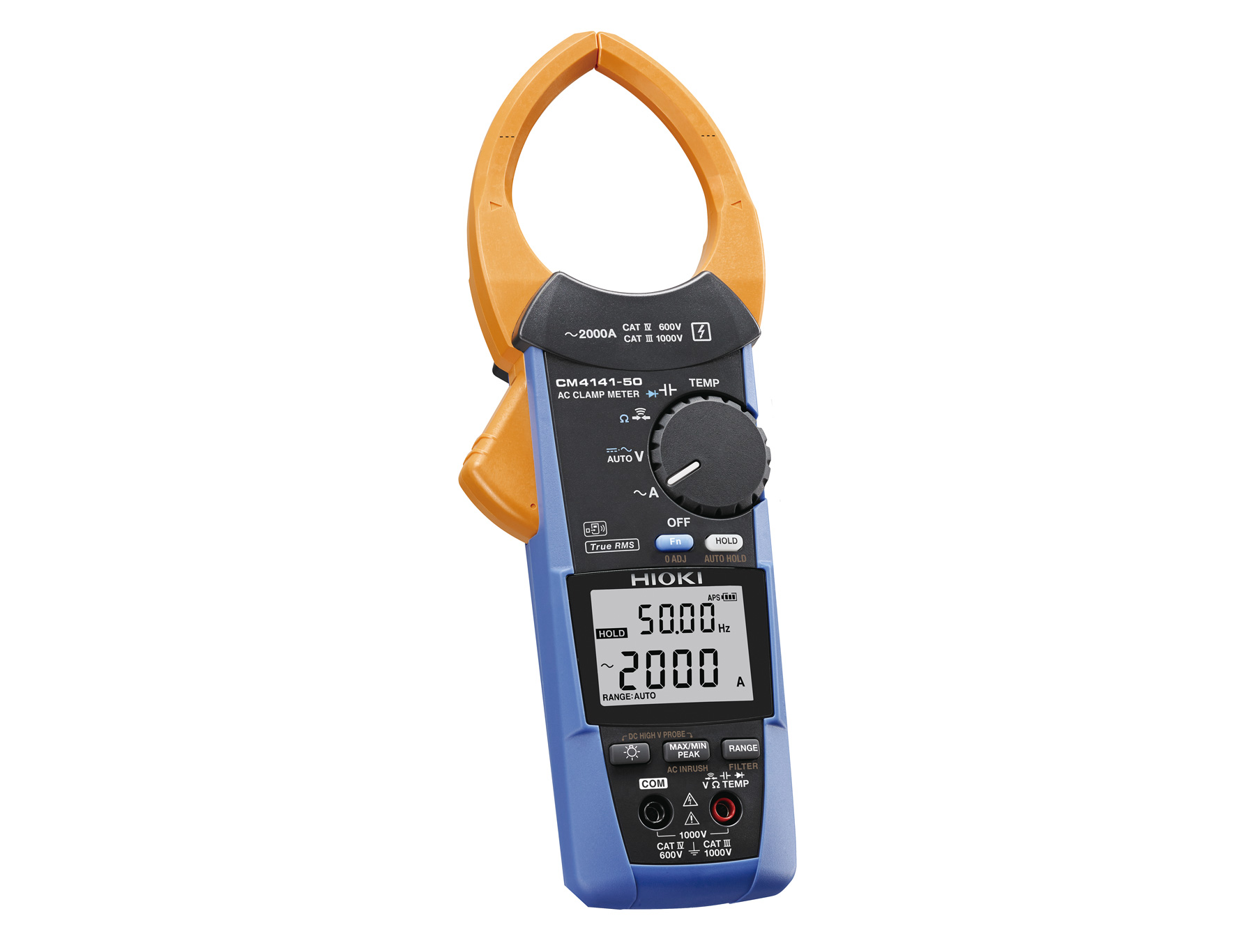 CM4141-50 - True RMS Clamp Multimeter, 2000 A AC with 3 Current Ranges