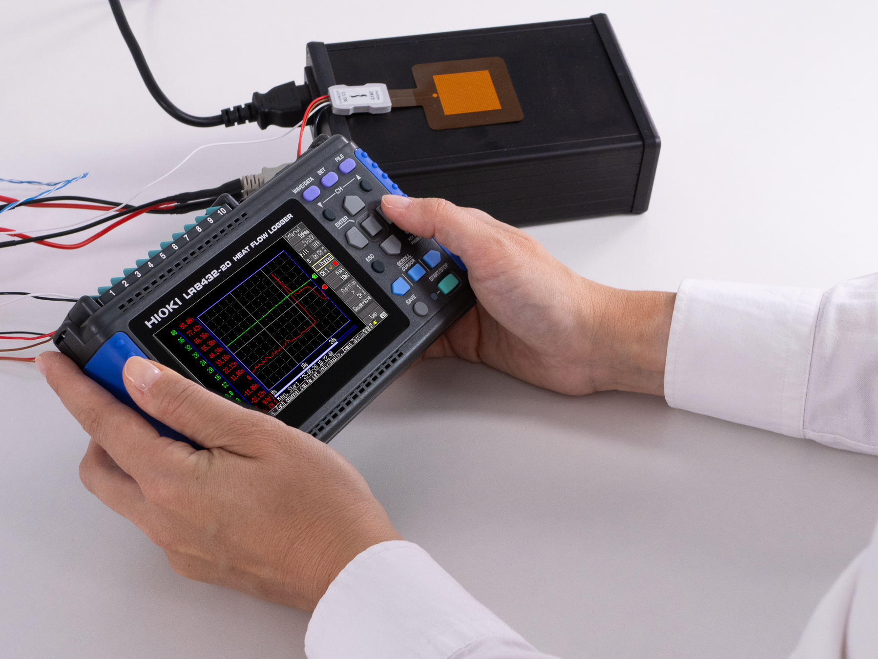 HIOKI LR8432 – 10-Channel Data Logger for Heat Flow Sensors