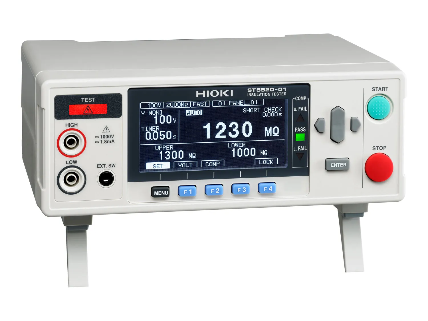 HIOKI ST5520 insulation tester 10 panel settings